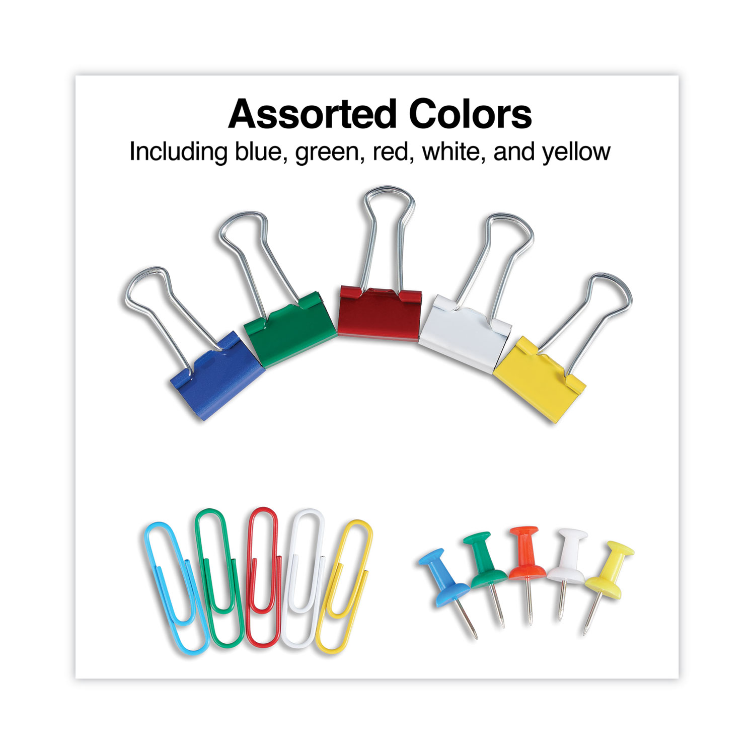 Paper Clamps Assorted 3 Sizes Paper Binder Clips Metal Fold Back Clips with Box Assorted Colors for Office,School and Home Supplies Push Pins 280 Pcs Binder Clips Paper Clips Assorted 2 Sizes 