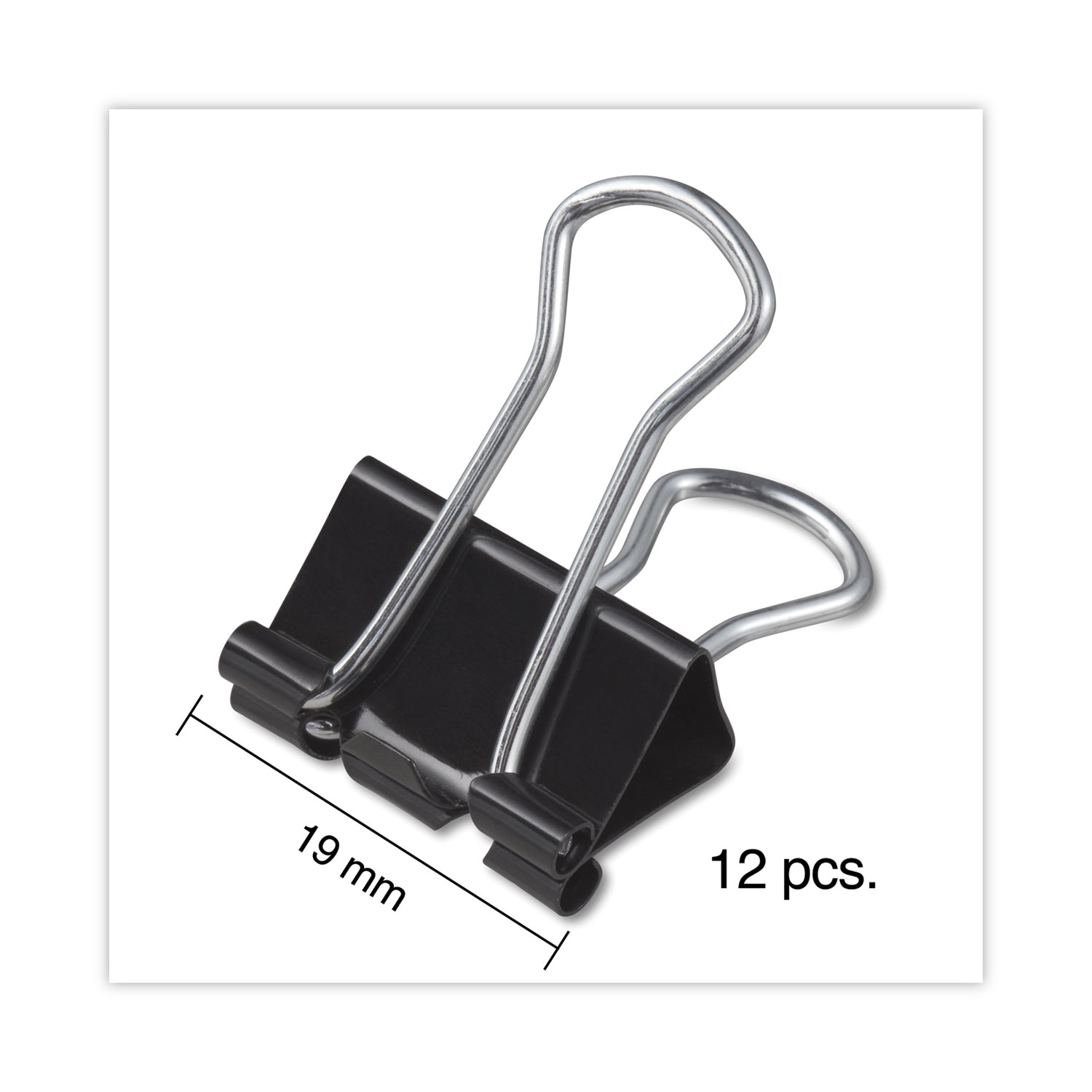 Binder Clips - 19mm (12 Clips)