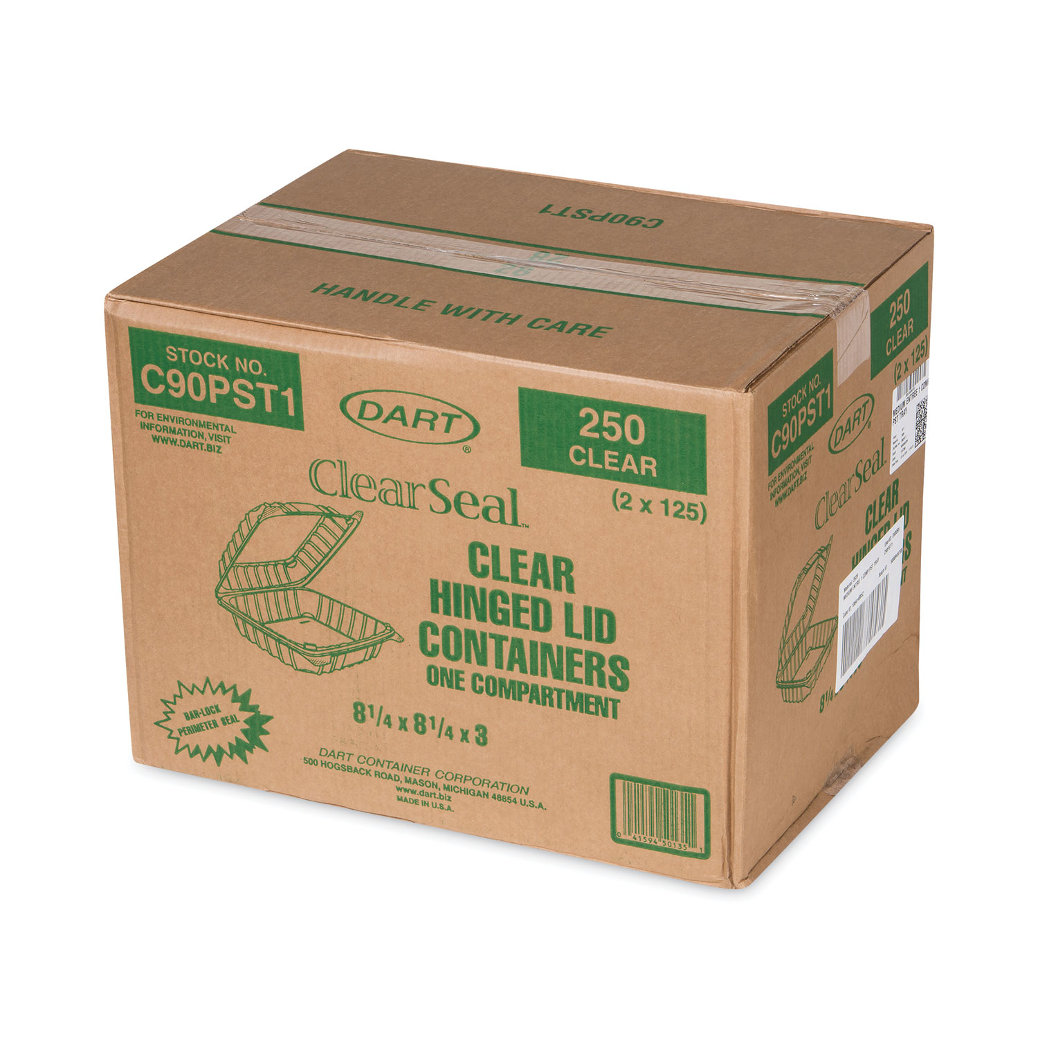 Plastic Clear Cylinder Container - 3-3/8″ x 3-1/8″ - 115C