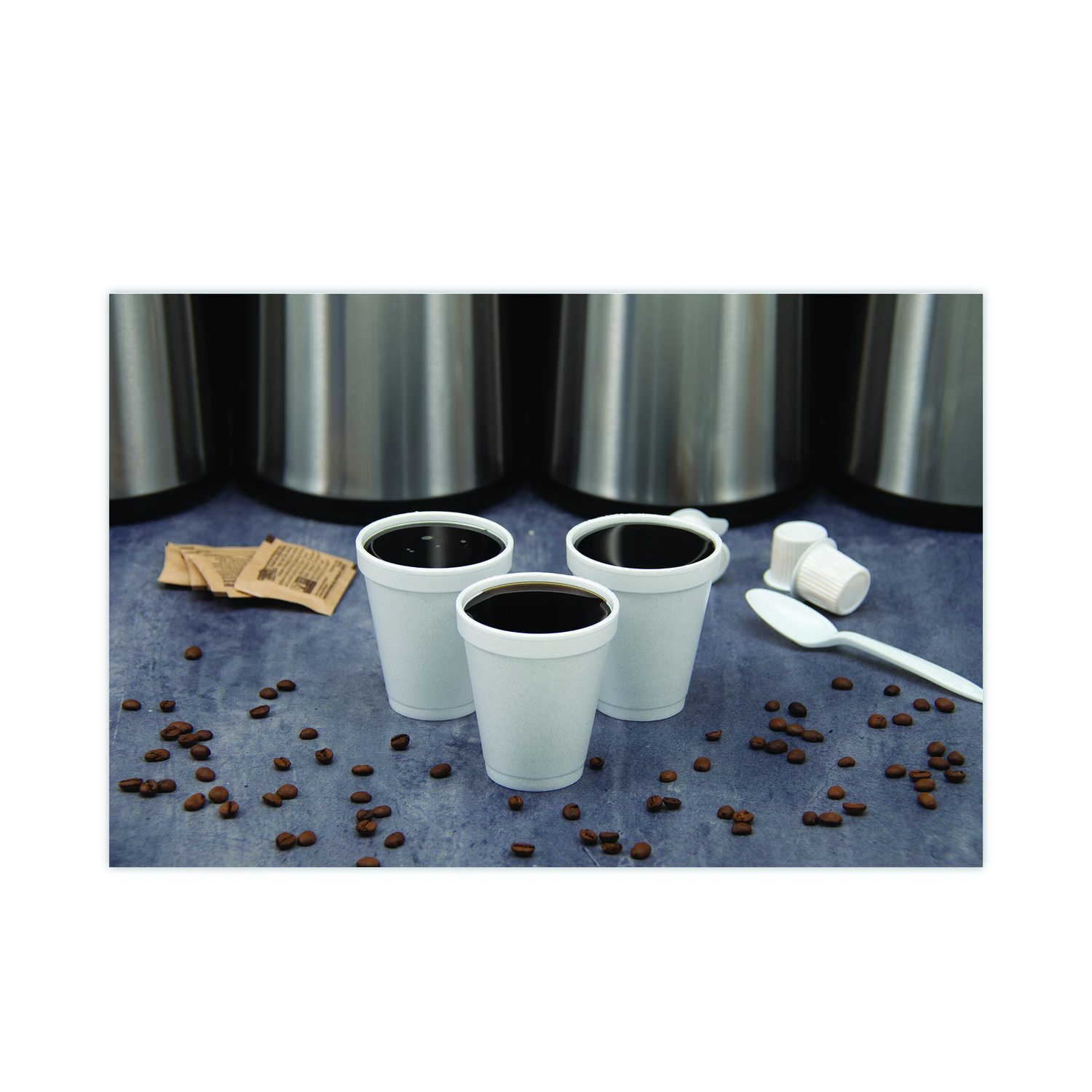 Dart 6J6 6oz White Foam Cups – 1000 Count (25/Bag, 40 Bags/Carton) Disposable Drink Cups