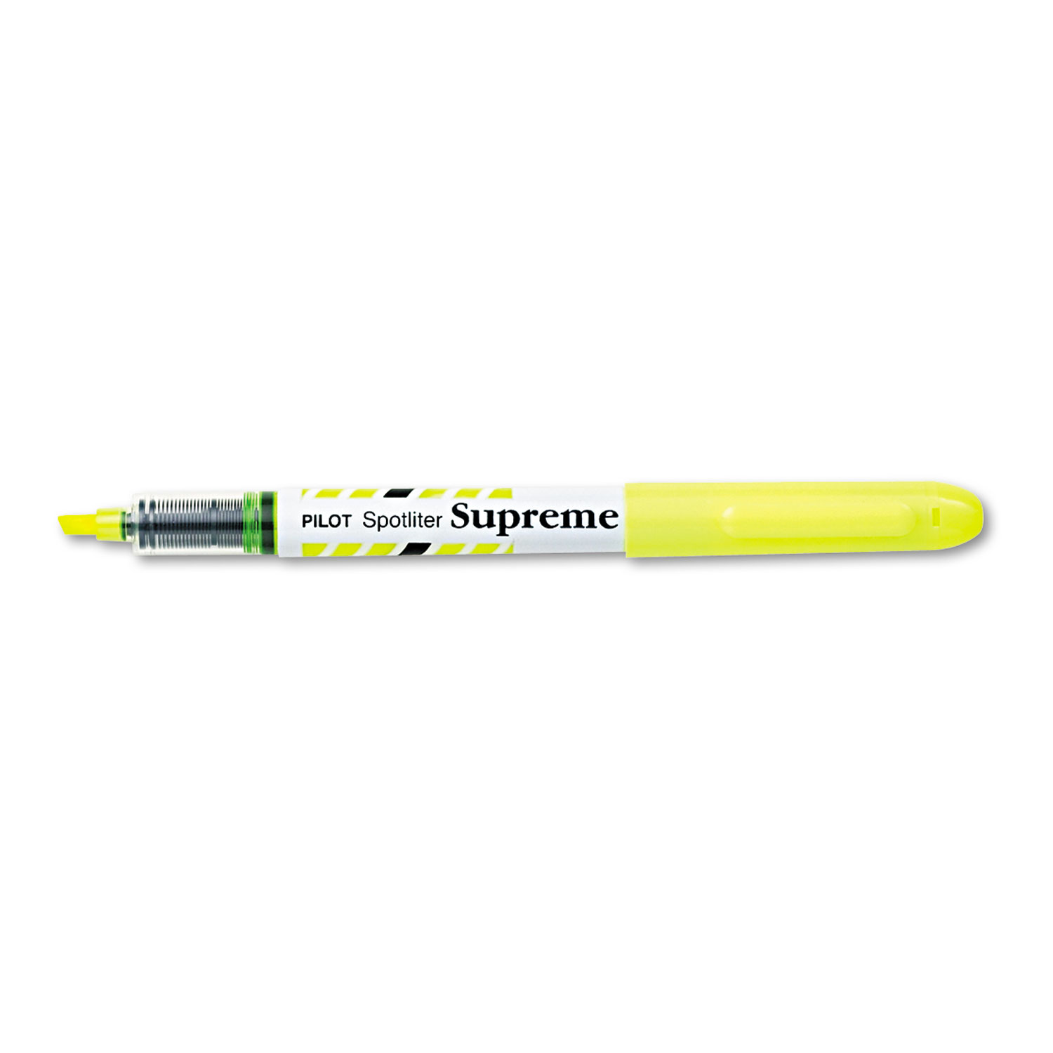 Spotliter Supreme Highlighter, Chisel Tip, Fluorescent Yellow Ink, Dozen