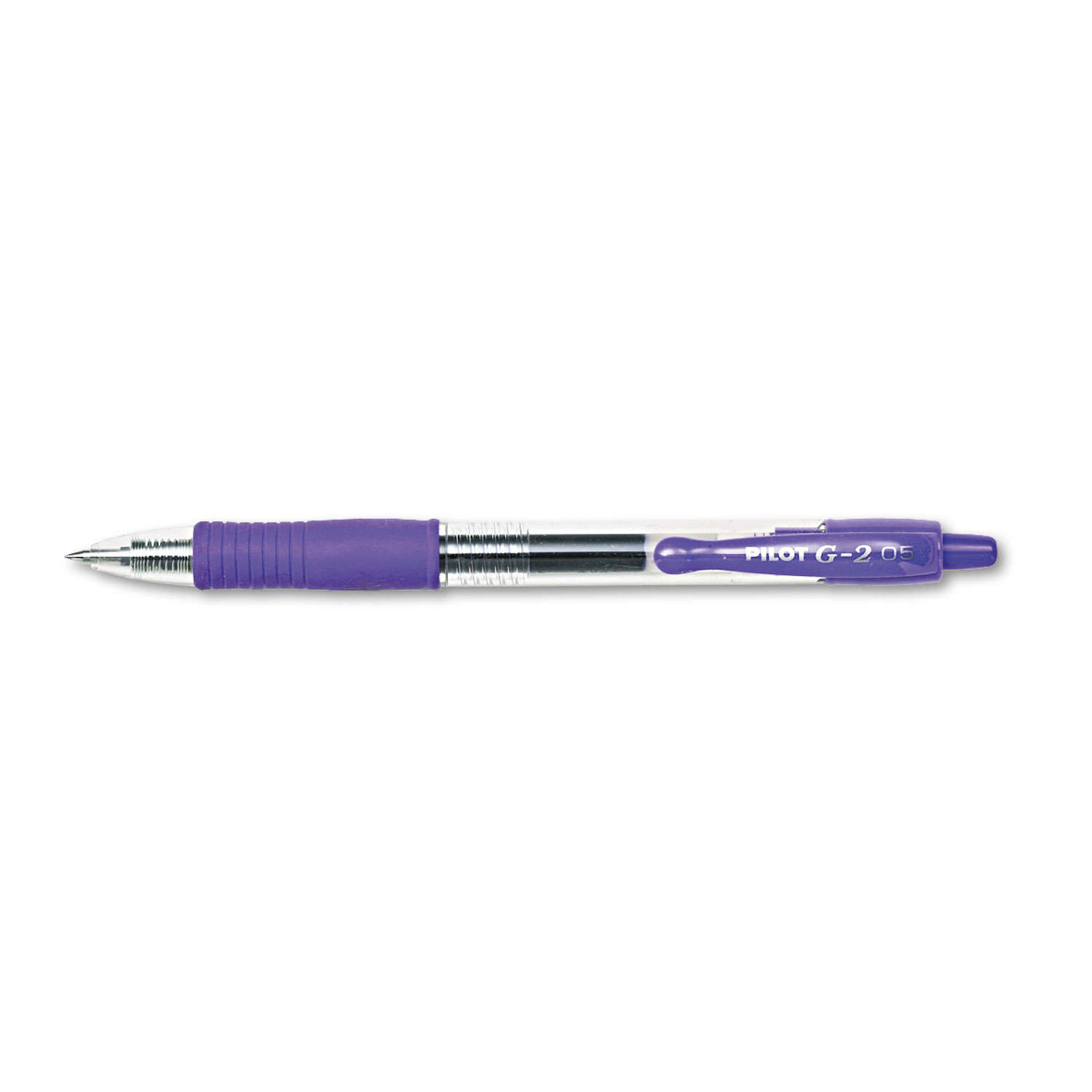 G2 Premium Retractable Gel Ink Pen, Refillable, Purple Ink, .5mm, Dozen
