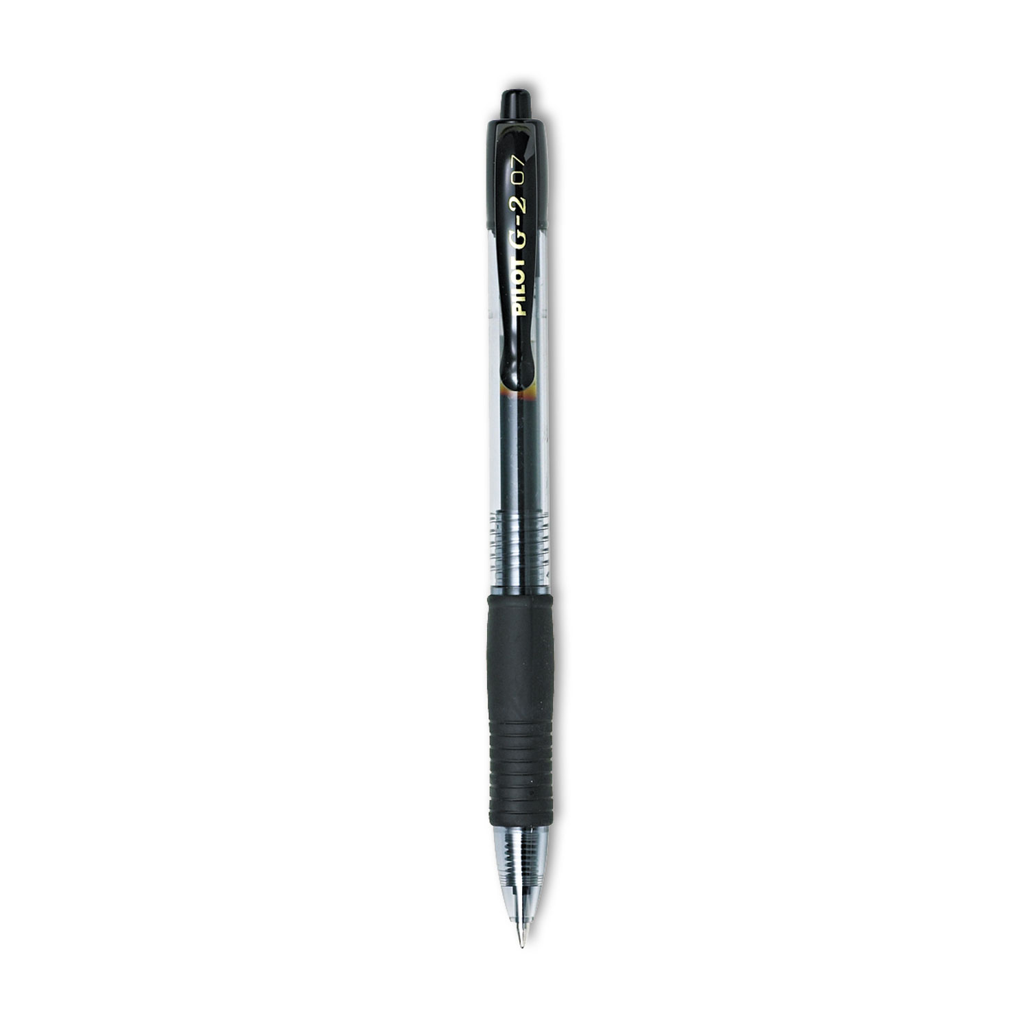 G2 Premium Gel Pen, Retractable, Fine 0.7 mm, Red Ink, Smoke/ Red