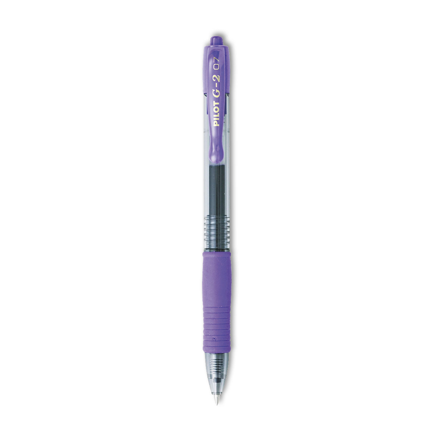 G2 Premium Retractable Gel Ink Pen, Refillable, Purple Ink, .7mm, Dozen
