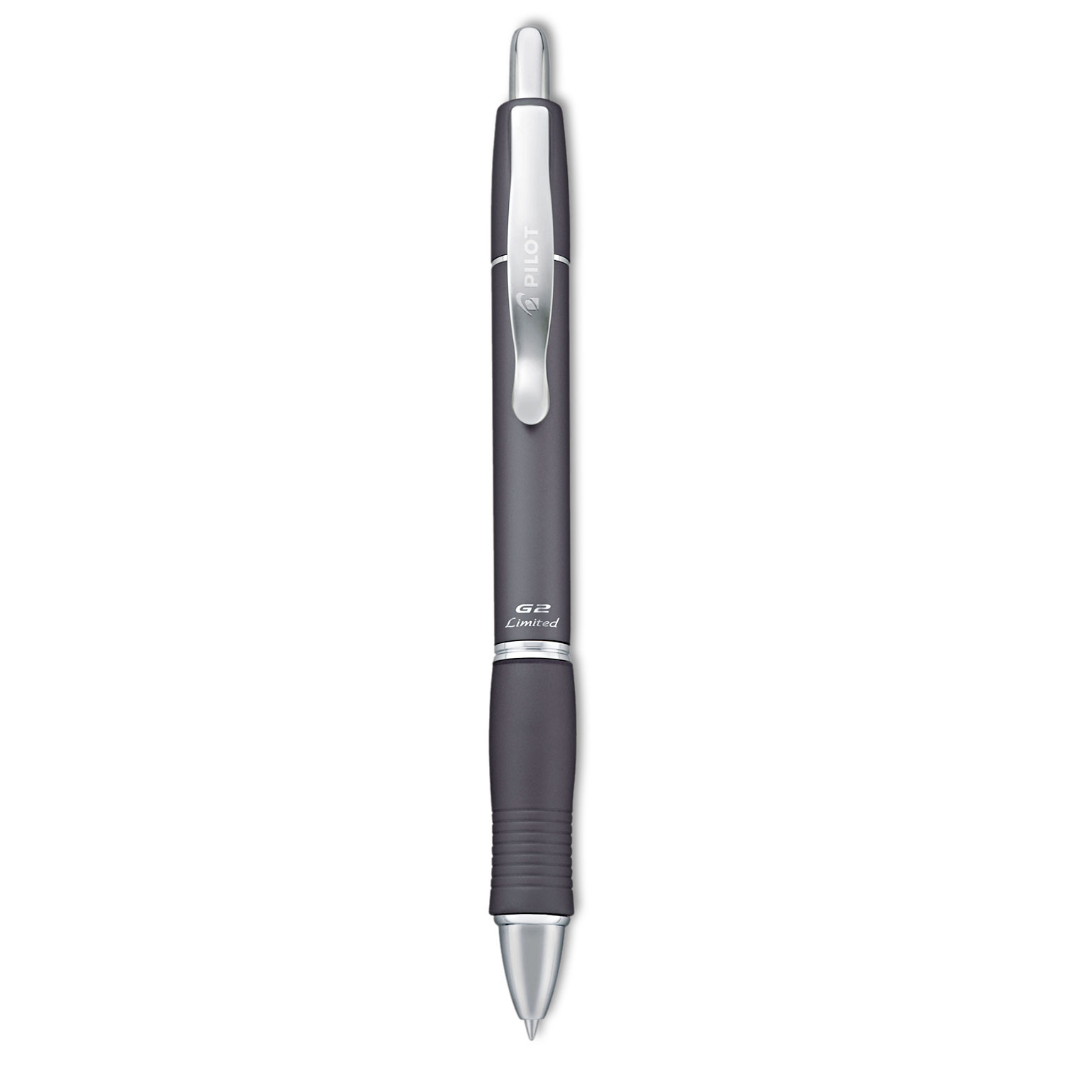  Pilot 31536 G2 Limited Retractable Gel Pen, Fine 0.7mm, Black Ink, Charcoal Barrel (PIL31536) 