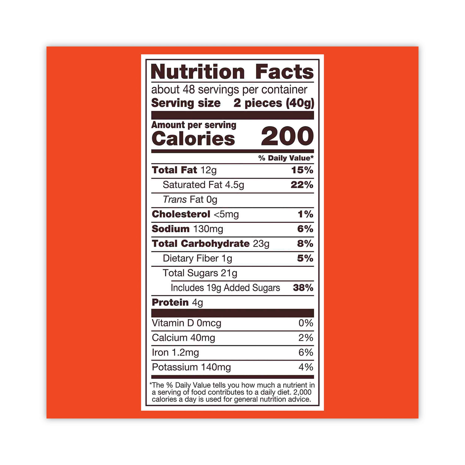 Reese's® King Size Peanut Butter Cups, 2.8 oz Bar, 24 Bars/Carton ...