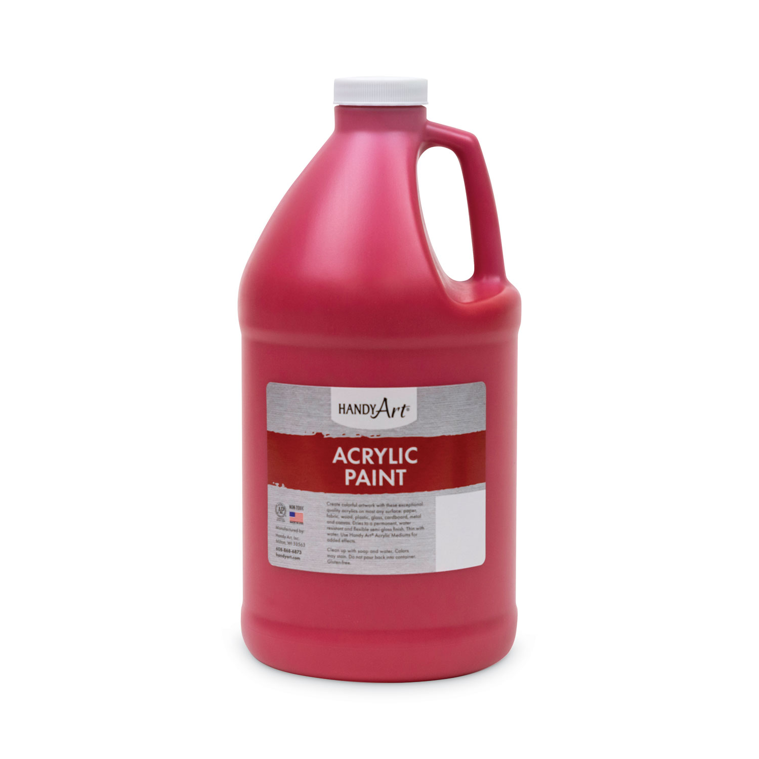 Acrylic Paint, Red, 64 oz Bottle myEliteProducts