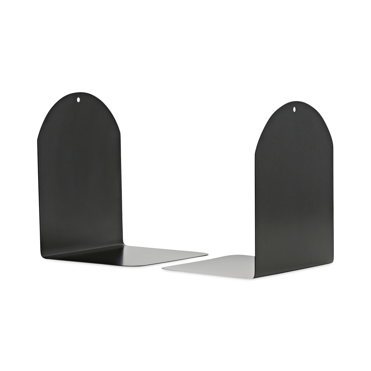 Magnetic Bookends, 6 x 5 x 7, Metal, Black, 1 Pair