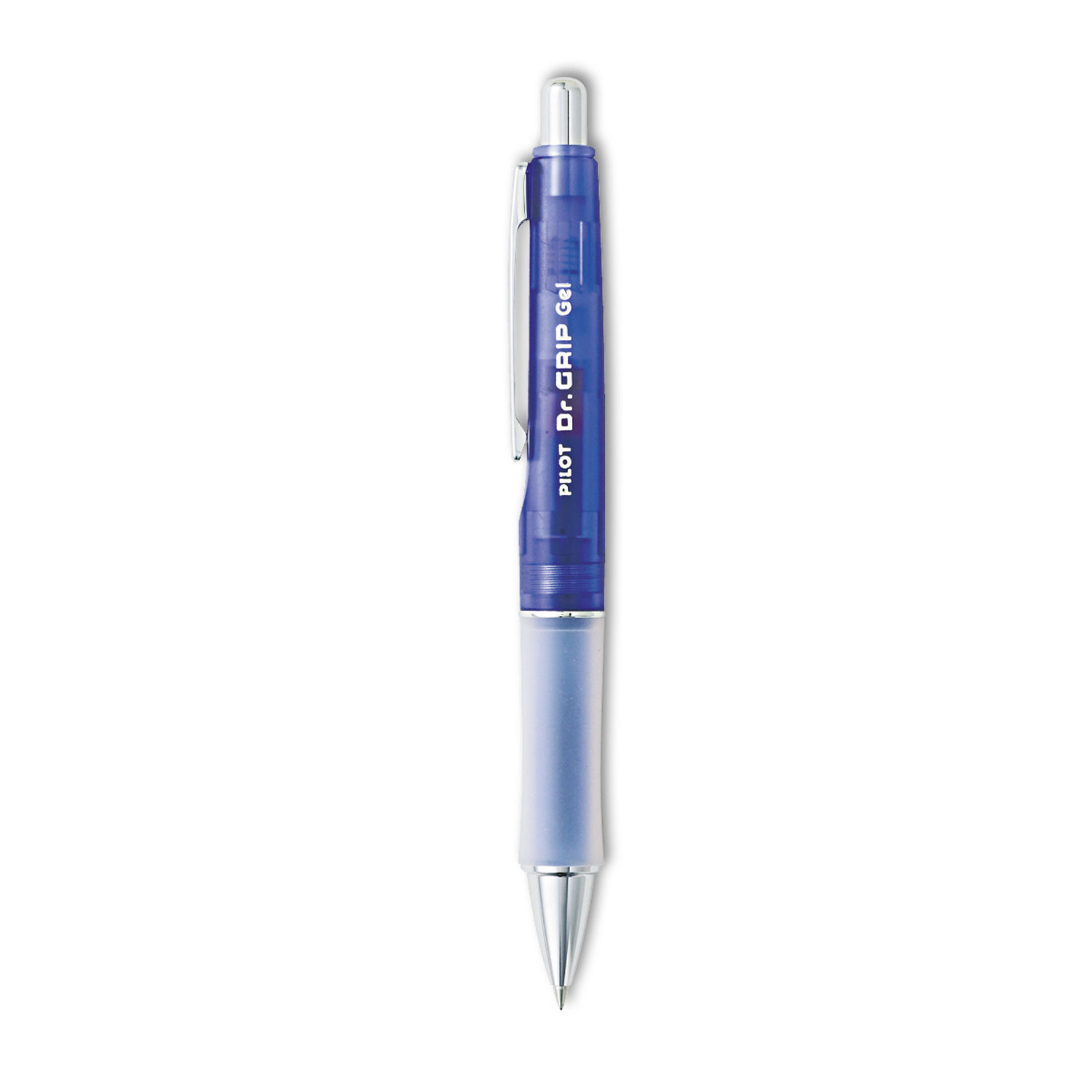 Pilot® Dr. Grip Retractable Gel Pen, Fine 0.7mm, Black Ink, Purple Barrel