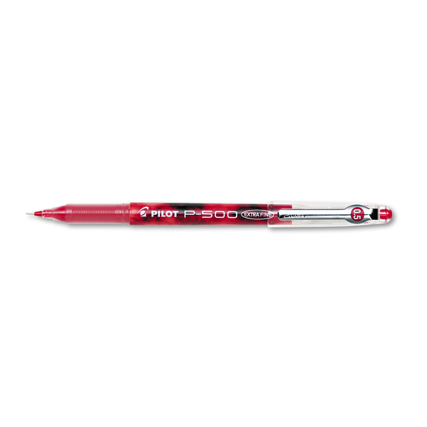  Pilot 38602 Precise P-500 Stick Gel Pen, Extra-Fine 0.5mm, Red Ink/Barrel, Dozen (PIL38602) 