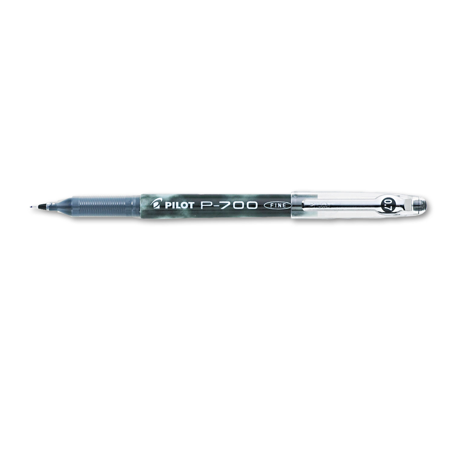  Pilot 38610 Precise P-700 Stick Gel Pen, Fine 0.7mm, Black Ink/Barrel, Dozen (PIL38610) 