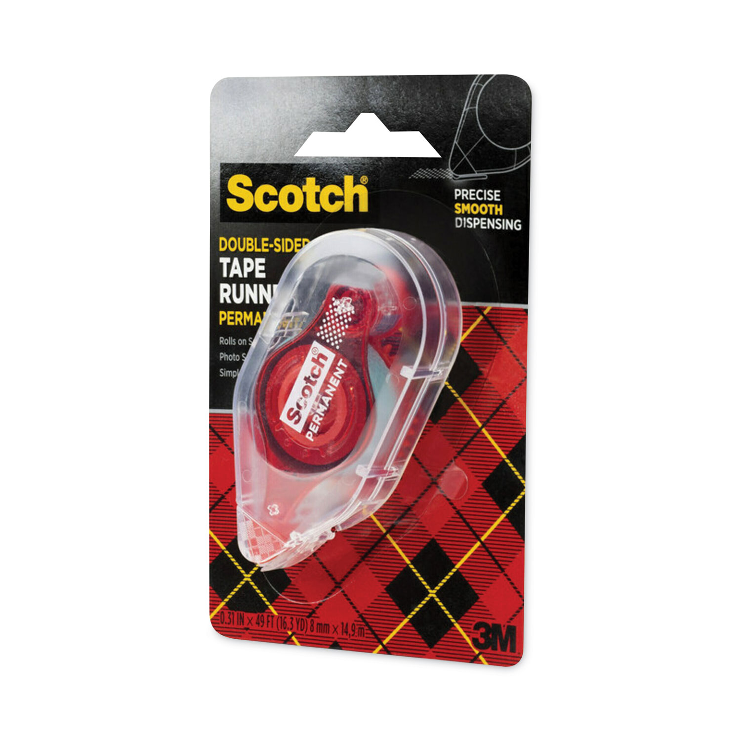 Refill for the Redesigned Scotch 6055 Tape Runner Dispenser, 0.31 x 49 ft,  Dries Clear - mastersupplyonline