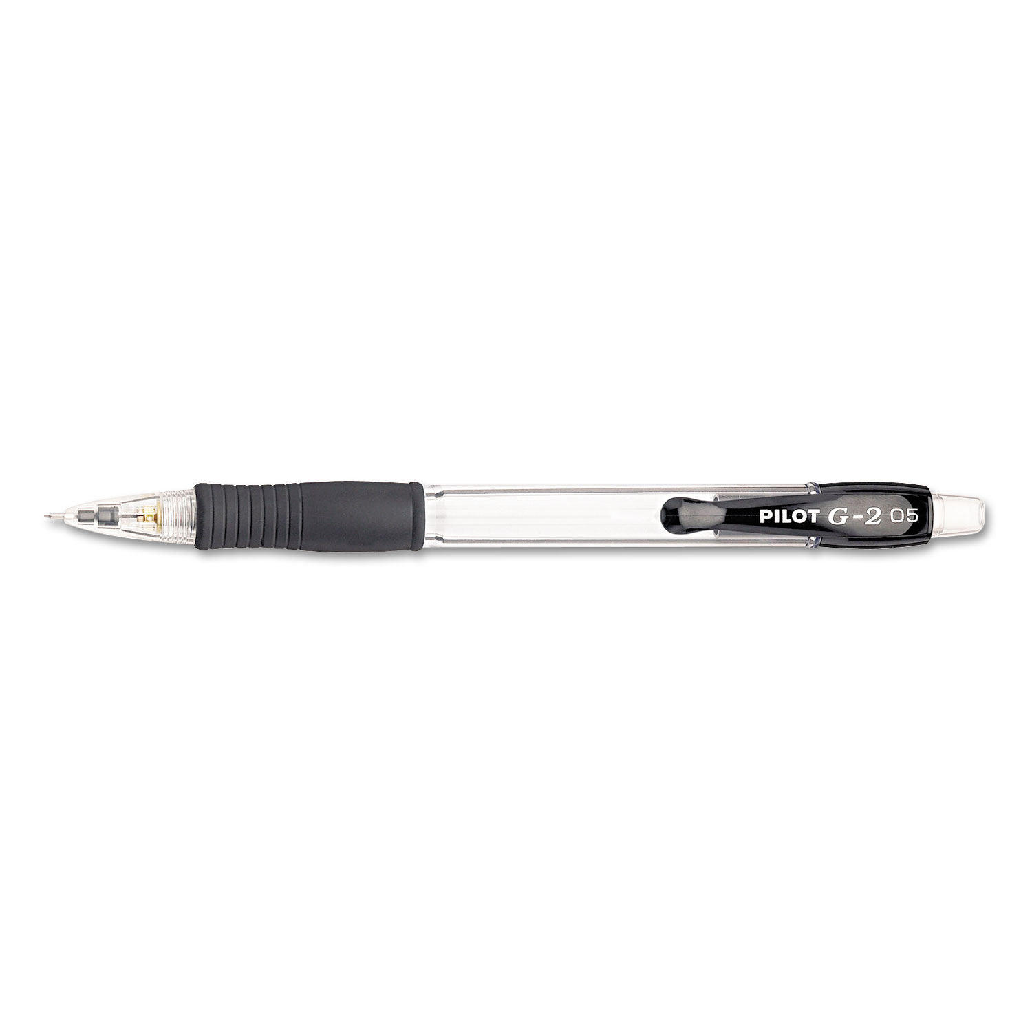  Pilot 51014 G2 Mechanical Pencil, 0.5 mm, HB (#2.5), Black Lead, Clear/Black Accents Barrel, Dozen (PIL51014) 