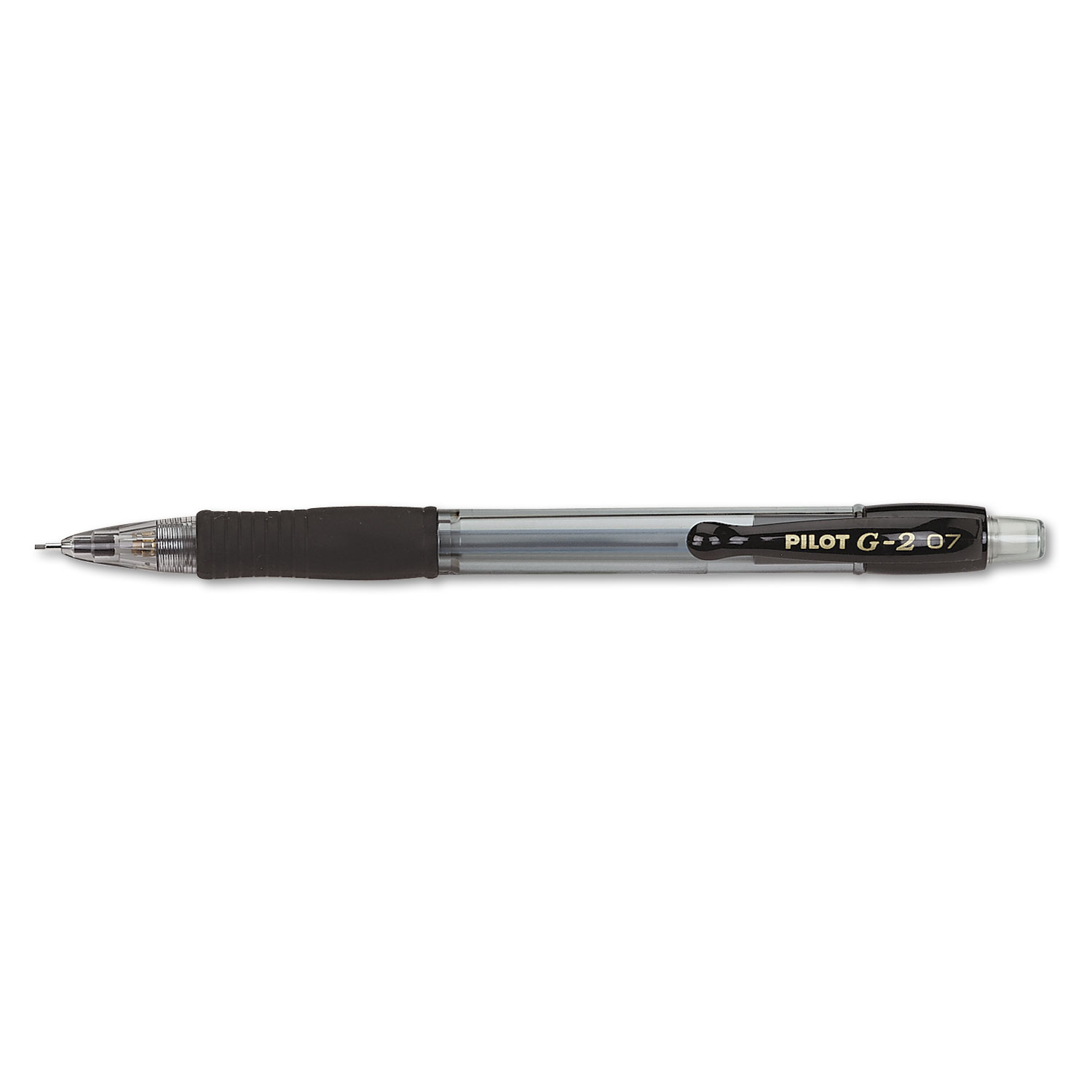  Pilot 51015 G2 Mechanical Pencil, 0.7 mm, HB (#2.5), Black Lead, Clear/Black Accents Barrel, Dozen (PIL51015) 