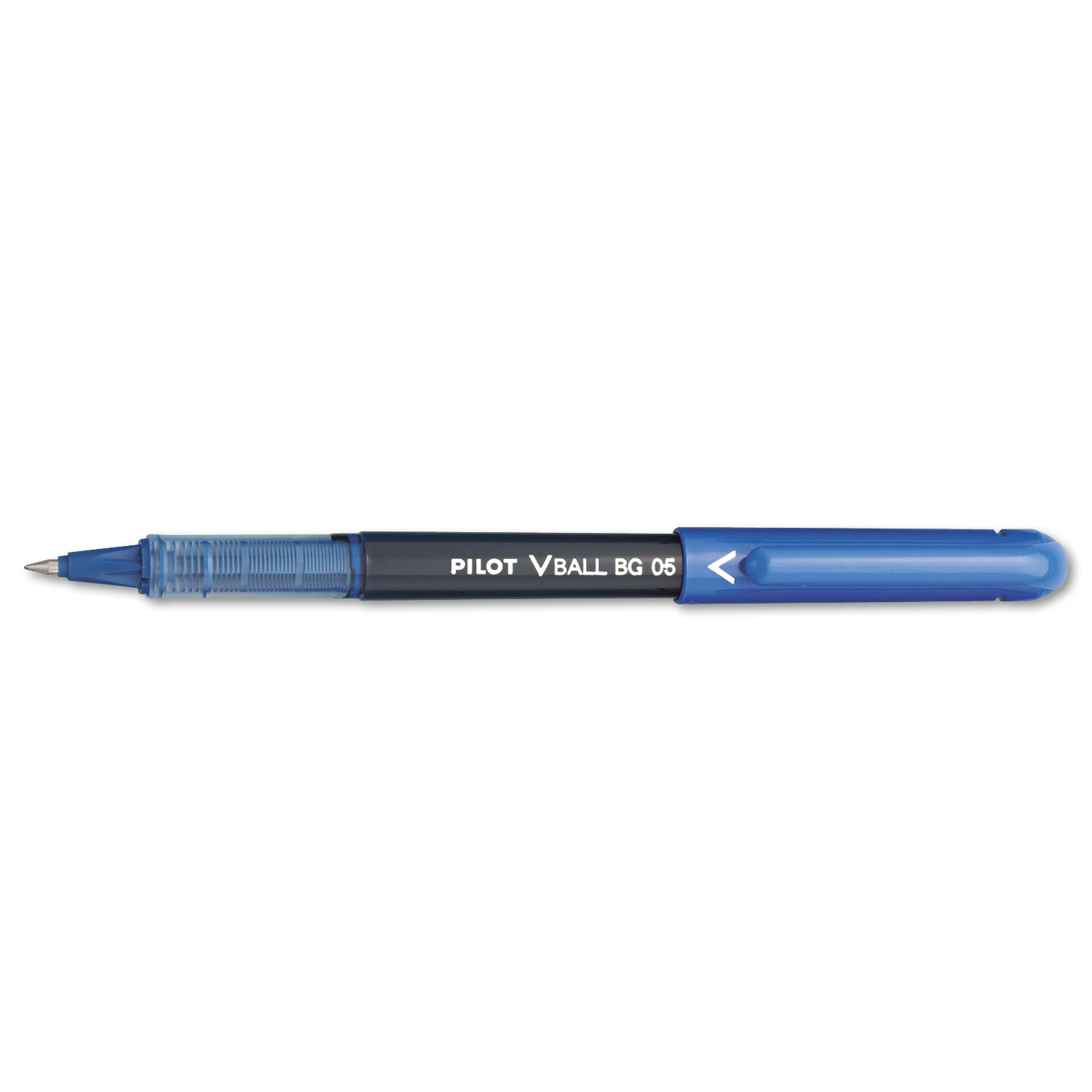 VBall BeGreen Roller Ball Stick Pen, Blue Ink, .5mm, Dozen