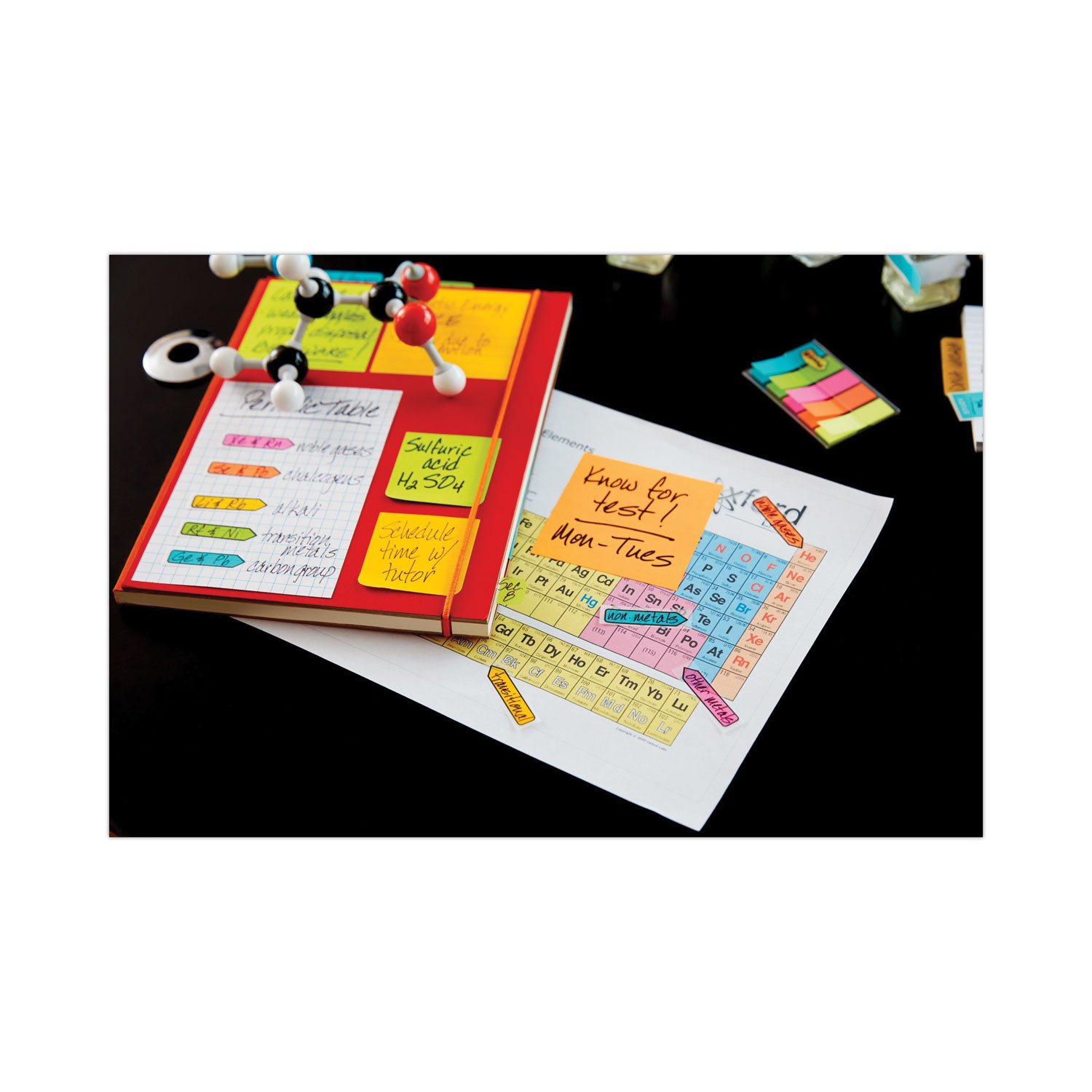 Grid Paper Sticky Notes, 50 Sheets Writing Notepad (4 x 6 in, 6 Pack)