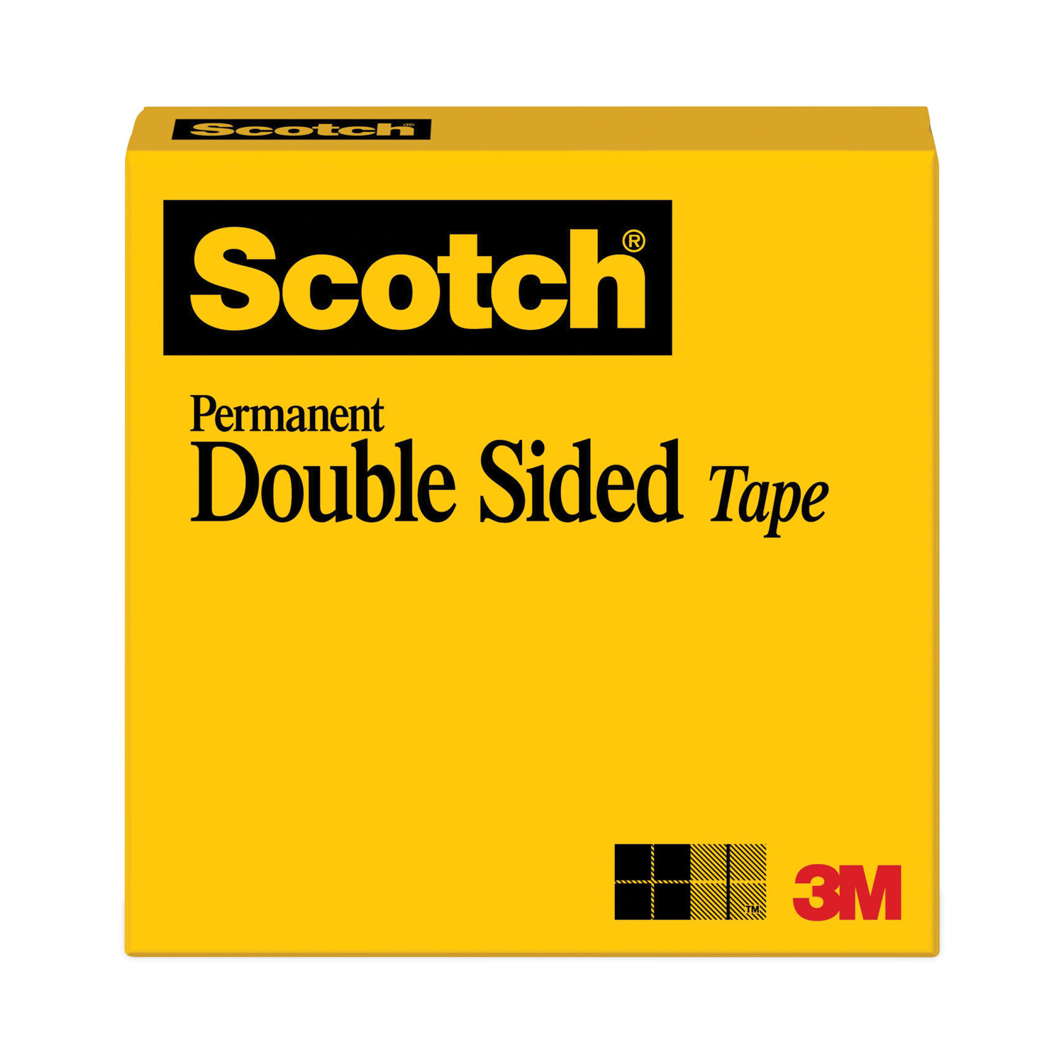 Double-Sided Tape, 3 Core, 0.5 x 36 yds, Clear - mastersupplyonline