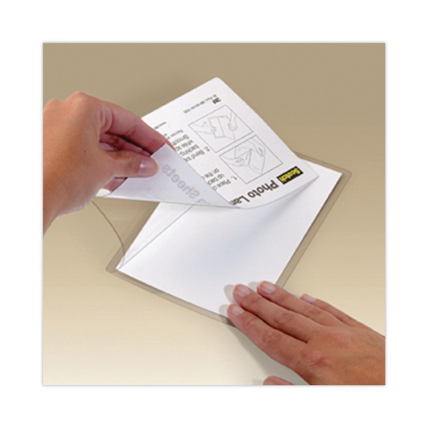 Self-Sealing Laminating Pouches, 9.5 mil, 9 x 11.5, Gloss Clear