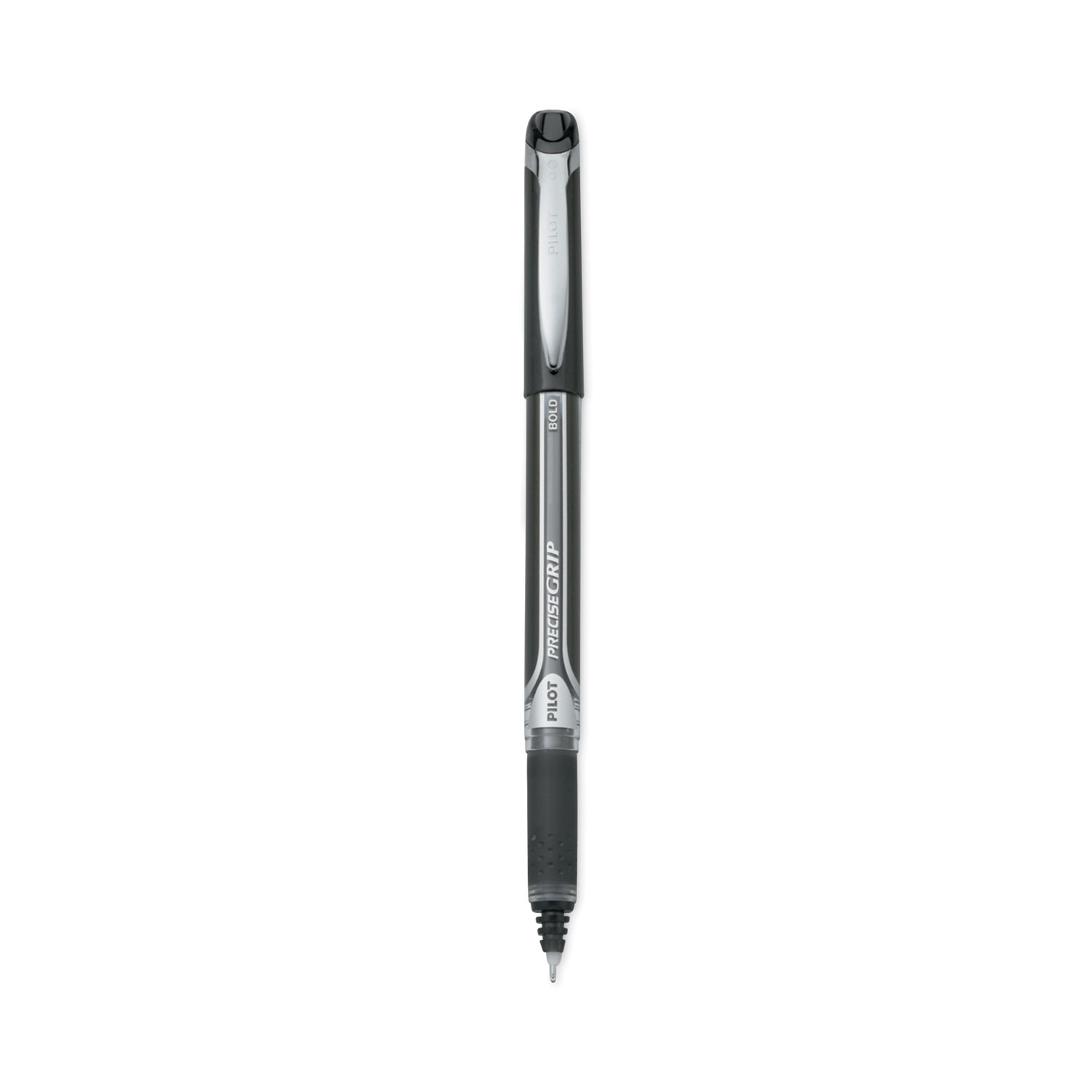 Precise Grip Rollerball Pen, Stick, Bold 1 mm, Black Ink, Black Barrel