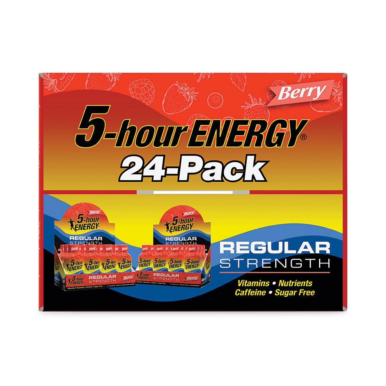 5-hour ENERGY® Energy Drink, Berry, 1.93 oz Bottle, 24/Carton