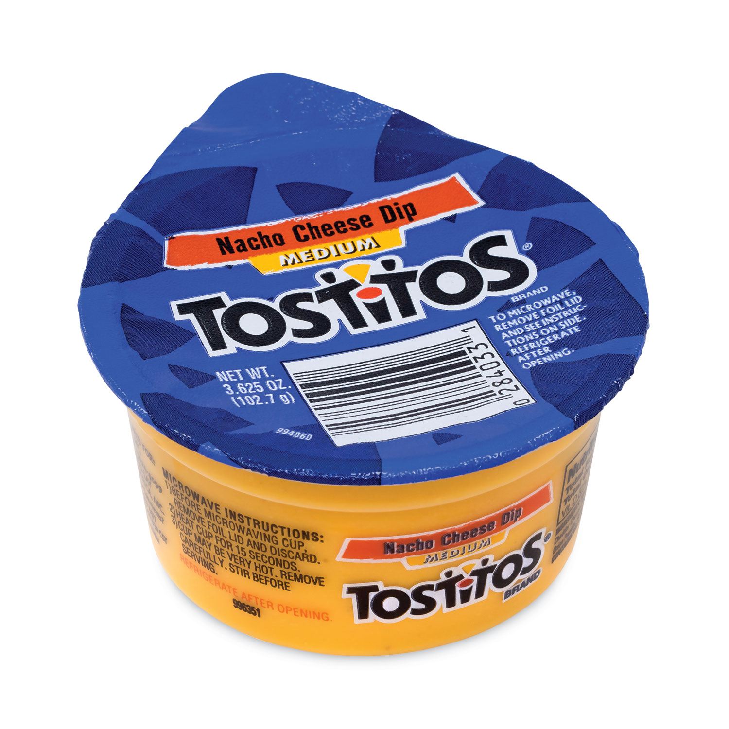 Tostitos® Nacho Cheese Dip ToGo Cups, 3.63 oz Cup, 30/Carton