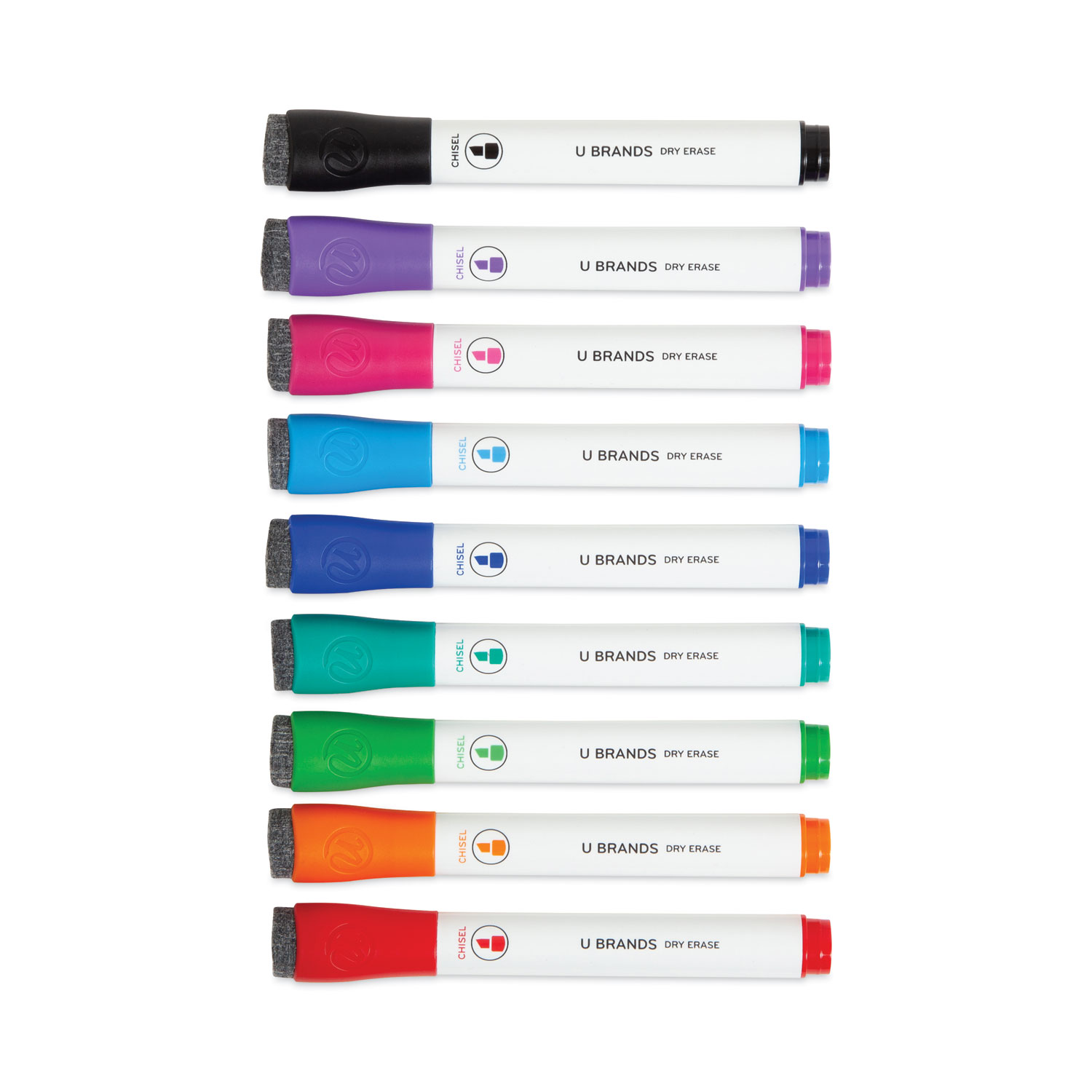 Chisel Tip Low Odor Dry Erase Markers With Erasers Broad Chisel Tip 
