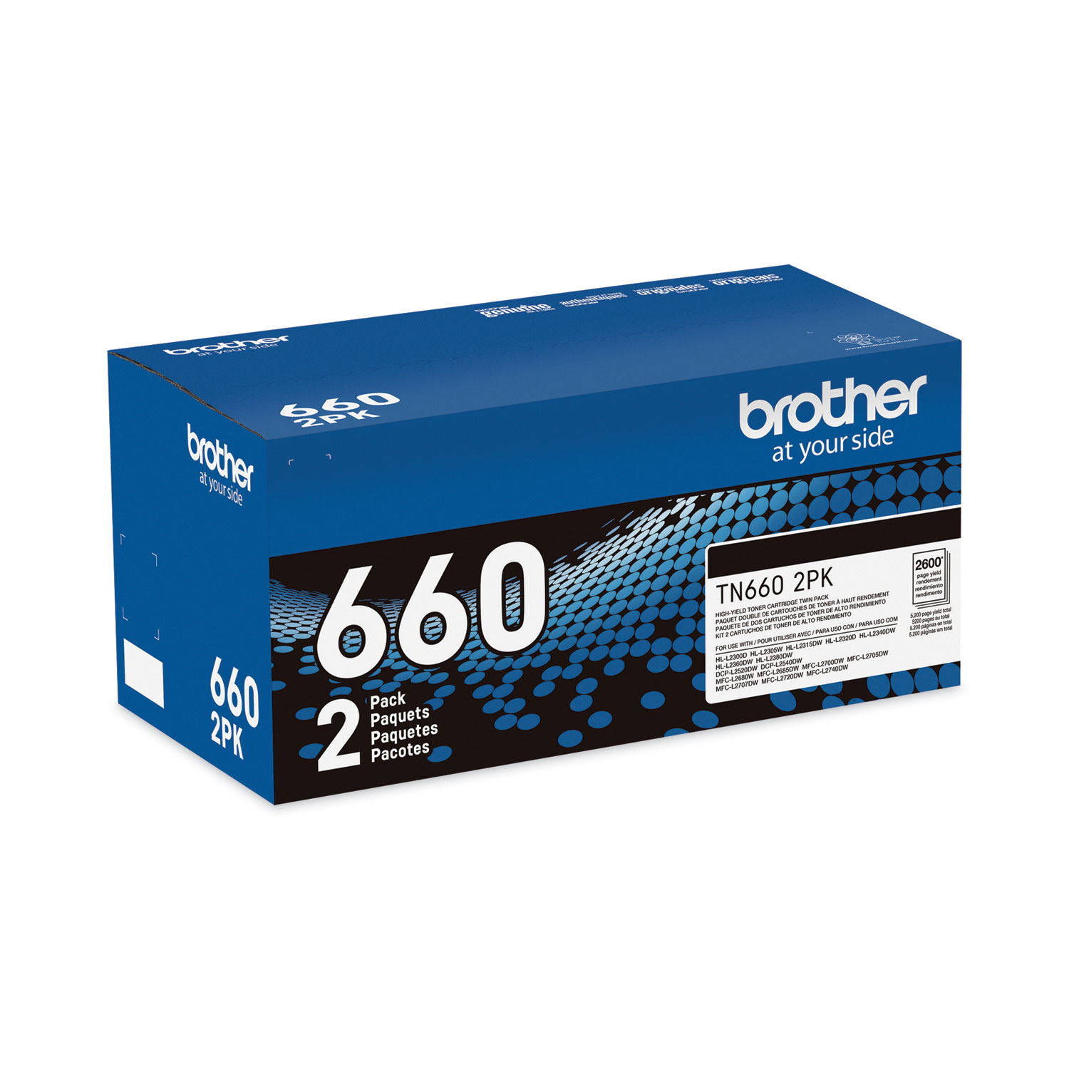 Brother TN660 (Double Yield 5,200 Pages)