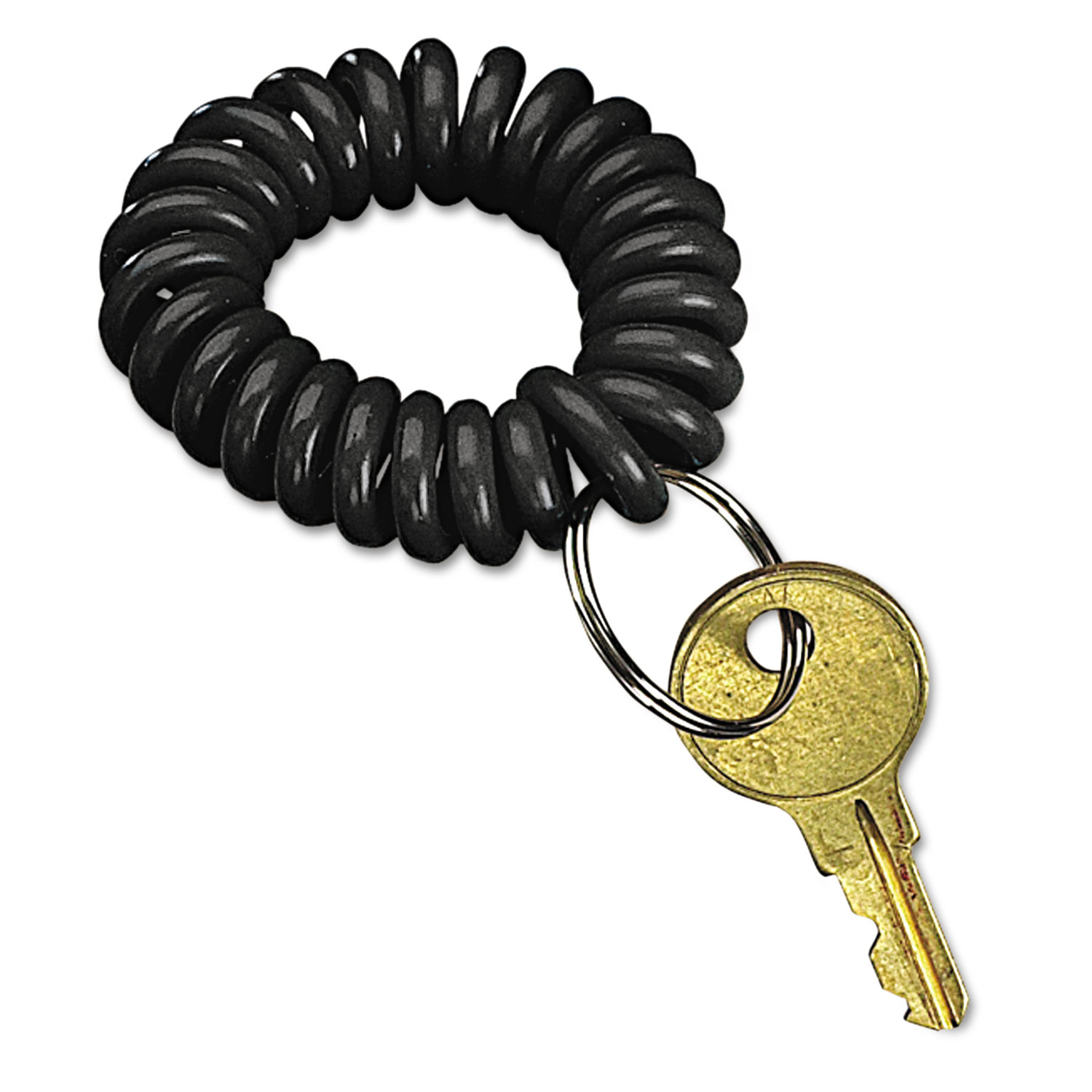  SecurIT 4995 Wrist Key Coil Wearable Key Organizer, Flexible Coil, Black (ICX94190035) 