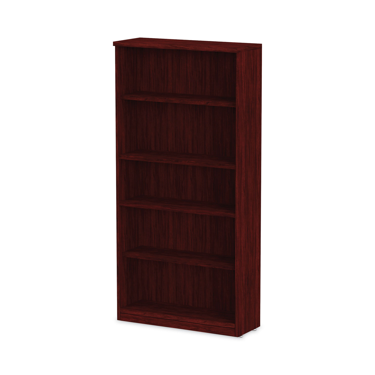 Medium Cherry 31 3/4w x 14d x 65h Alera Valencia Series Bookcase Five-Shelf 