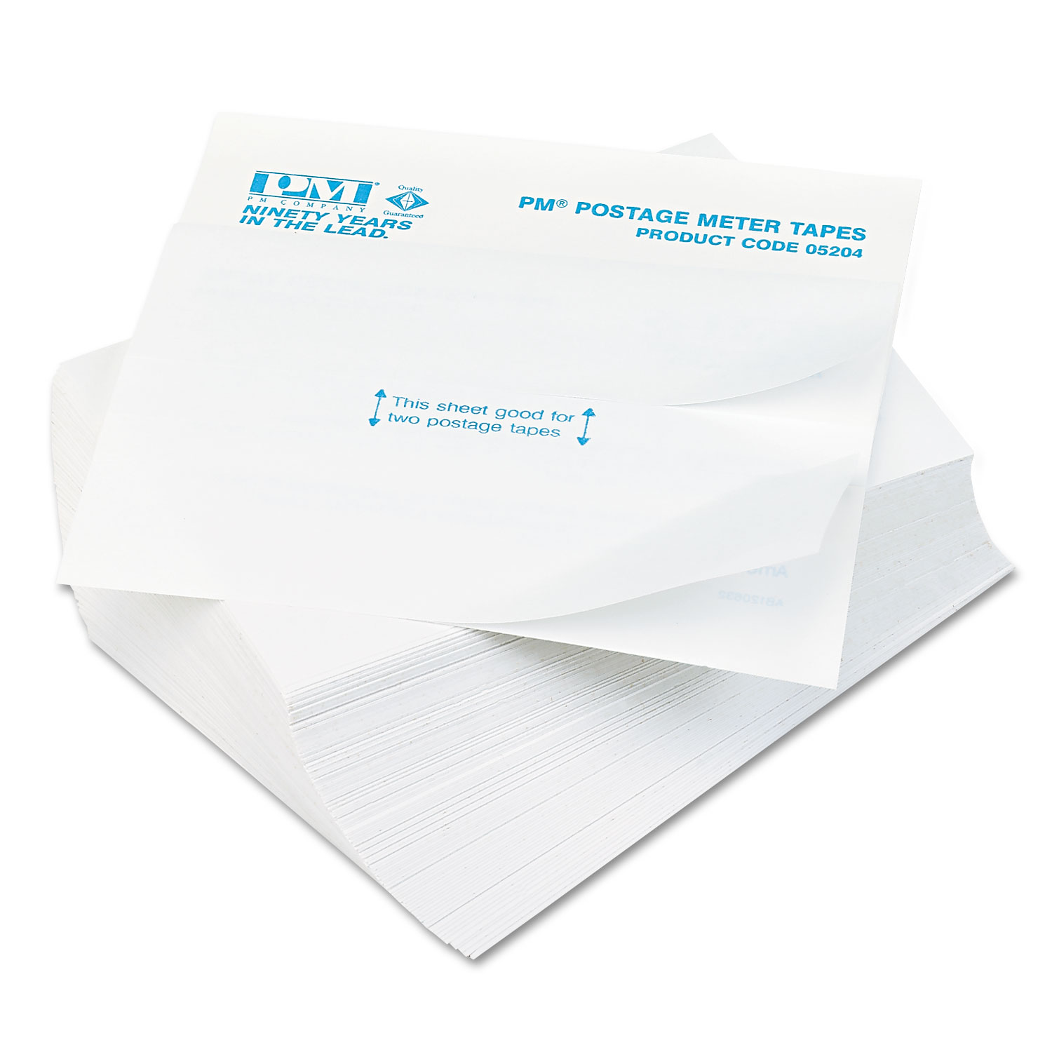  Iconex 5204 Postage Meter Labels, Double Tape Strips, 4 x 5.5 - 1.75 x 5.5, White, 2/Sheet, 150 Sheets/Pack (ICX94180303) 