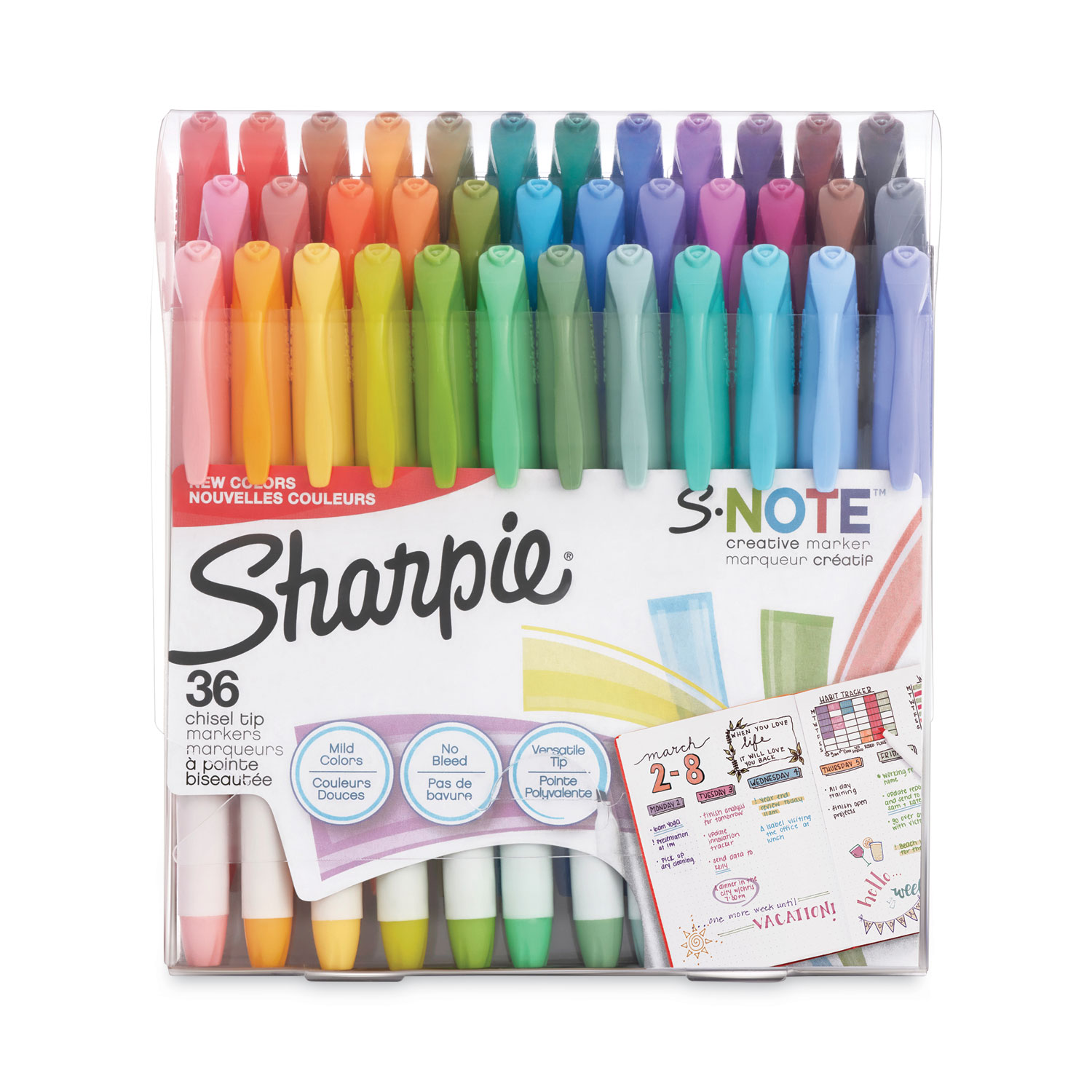 Sharpie Assorted Color Fine Tip Permanent Marker - 36 count per