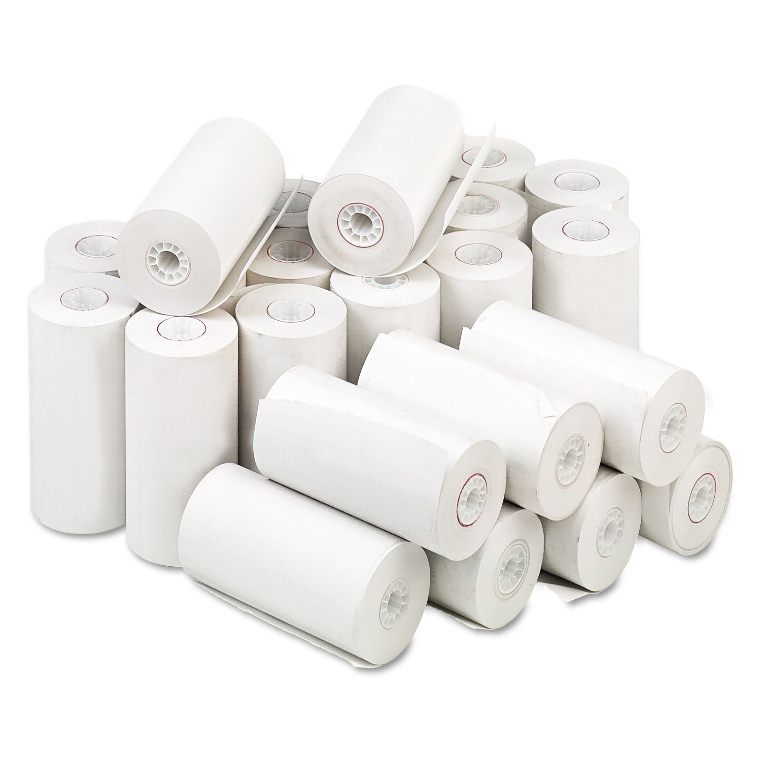 Direct Thermal Printing Paper Rolls, 3.13 x 273 ft, White, 50