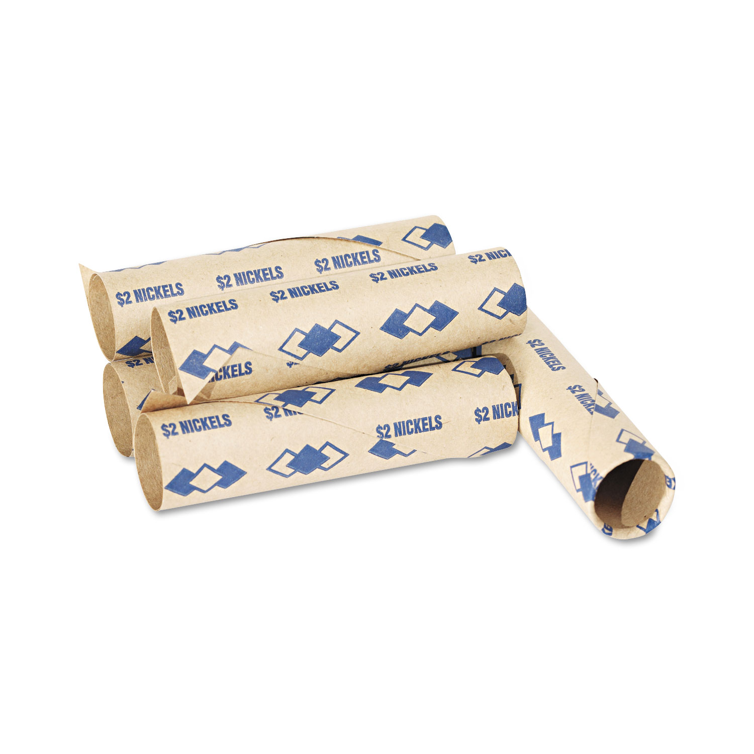  Iconex 65070 Preformed Tubular Coin Wrappers, Nickels, $2, 1000 Wrappers/Carton (PMC65070) 