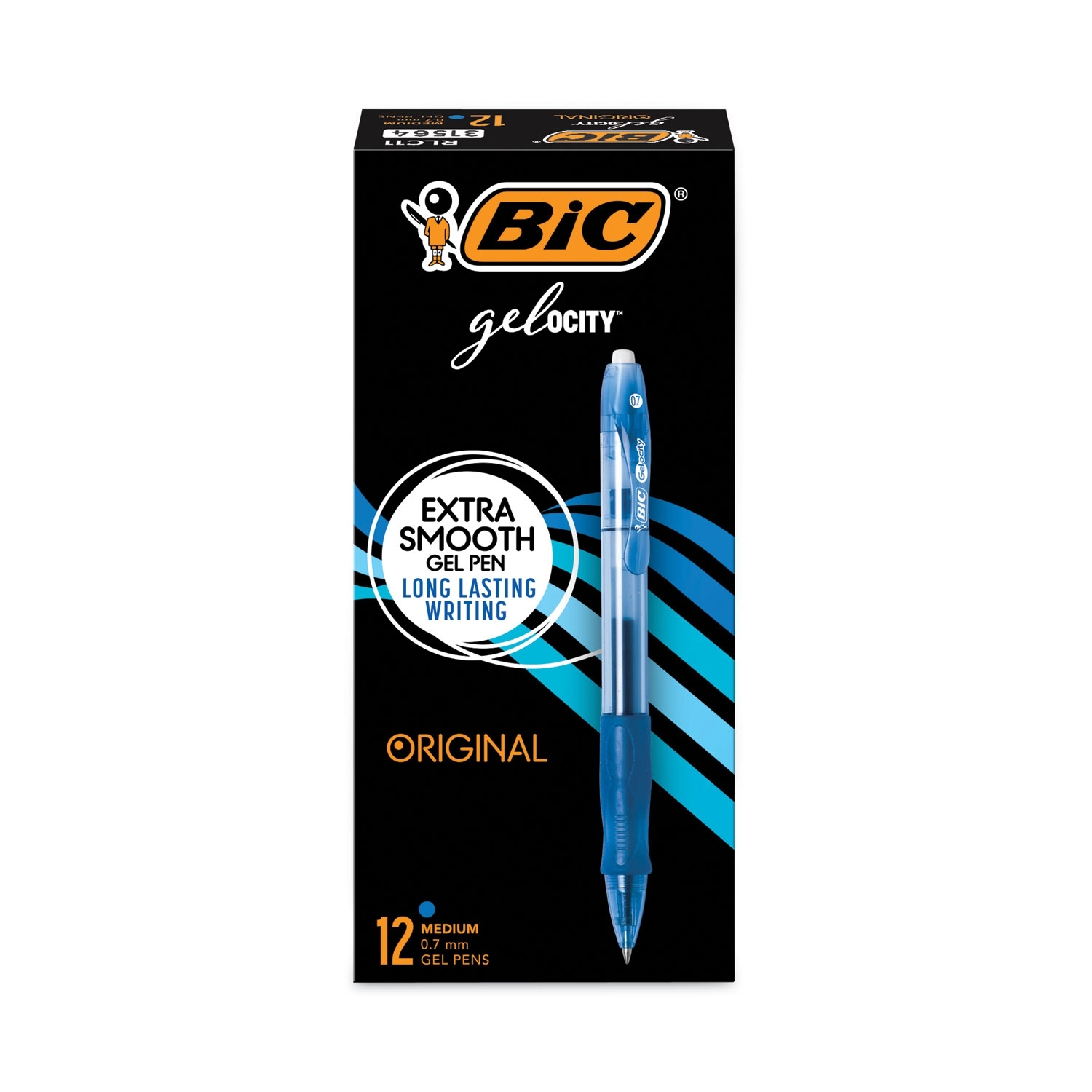 Gel-ocity Gel Pen, Retractable, Medium 0.7 mm, Blue Ink, Translucent Blue  Barrel, Dozen - mcdanielbizsupply