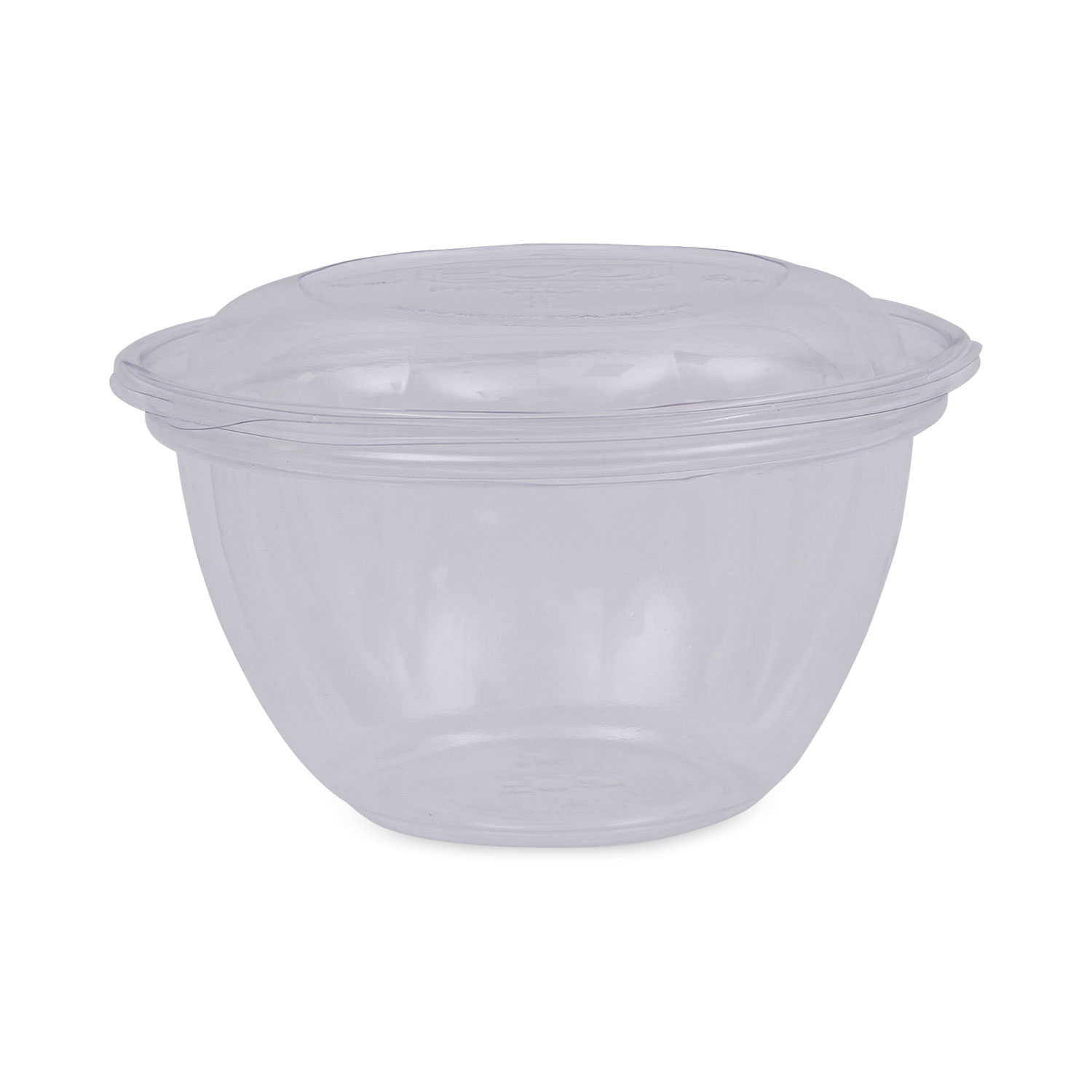 Eco-Products EP-SB32 32 oz. Clear Compostable Plastic Salad Bowl with Lid -  150/Case