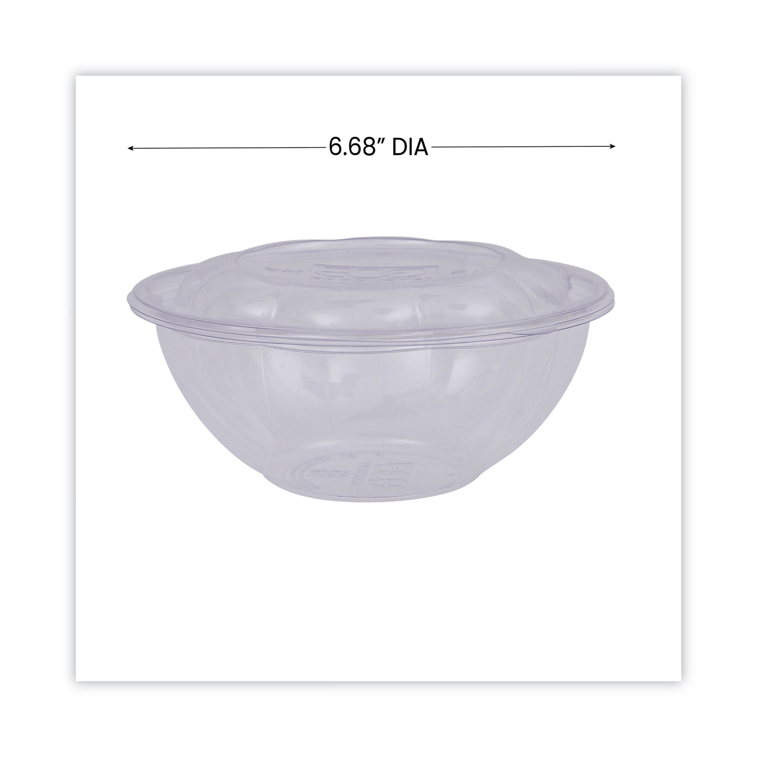 Eco-Products Renewable & Compostable Salad Bowls w/ Lids - 32oz., 50/PK, 3 PK/CT