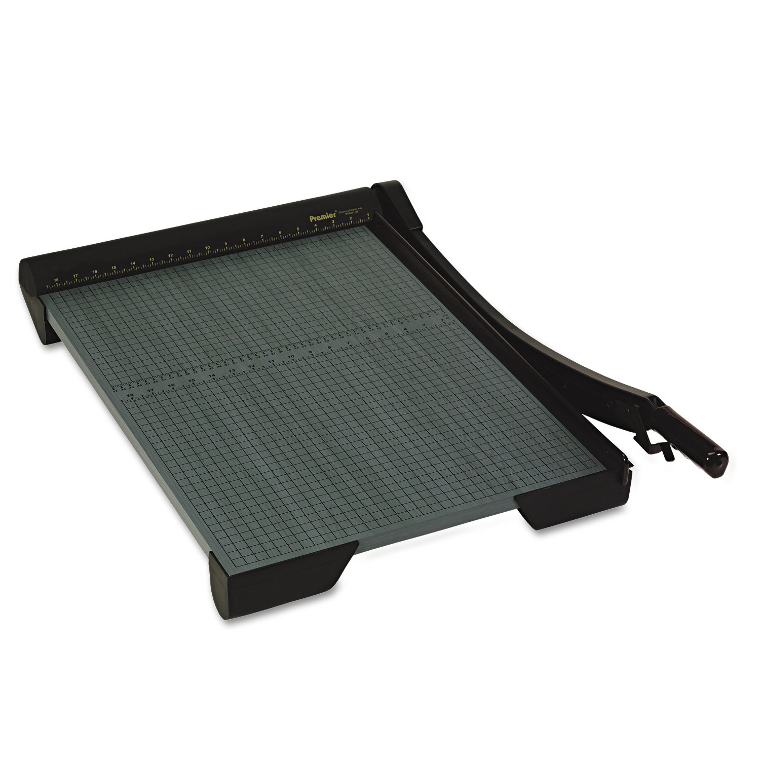 The Original Green Paper Trimmer, 20 Sheets, Wood Base, 18 3/4 x 27 1/4