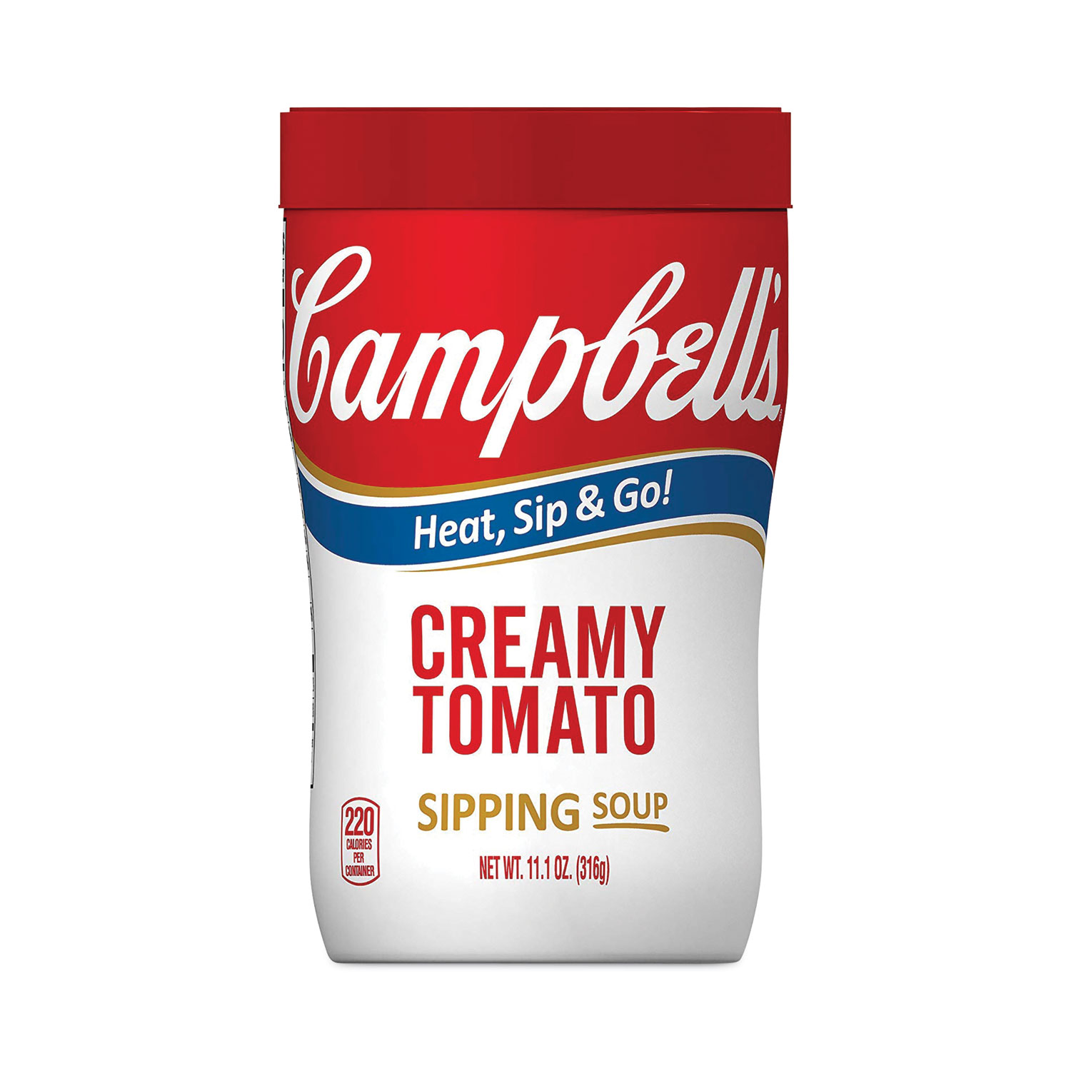 On The Go Creamy Tomato Soup, 11.1 oz Cup, 8/Carton