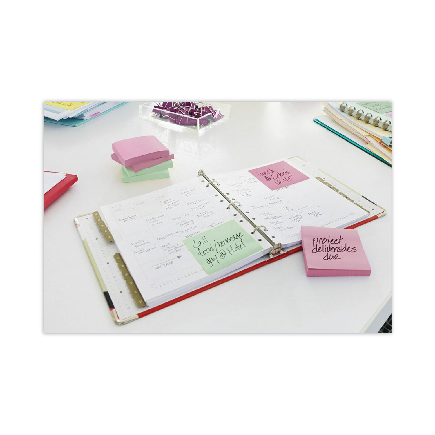 Post-it Notes Color Notes, 1-1/2 x 2, Pastel Colors, 12 100-Sheet Pads/Pack