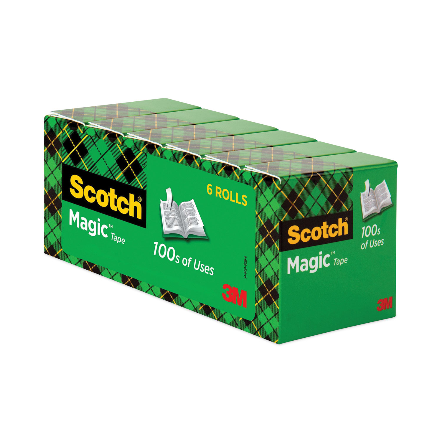 Scotch® Magic™ Tape 810, 3/4 in x 1296 in Boxed