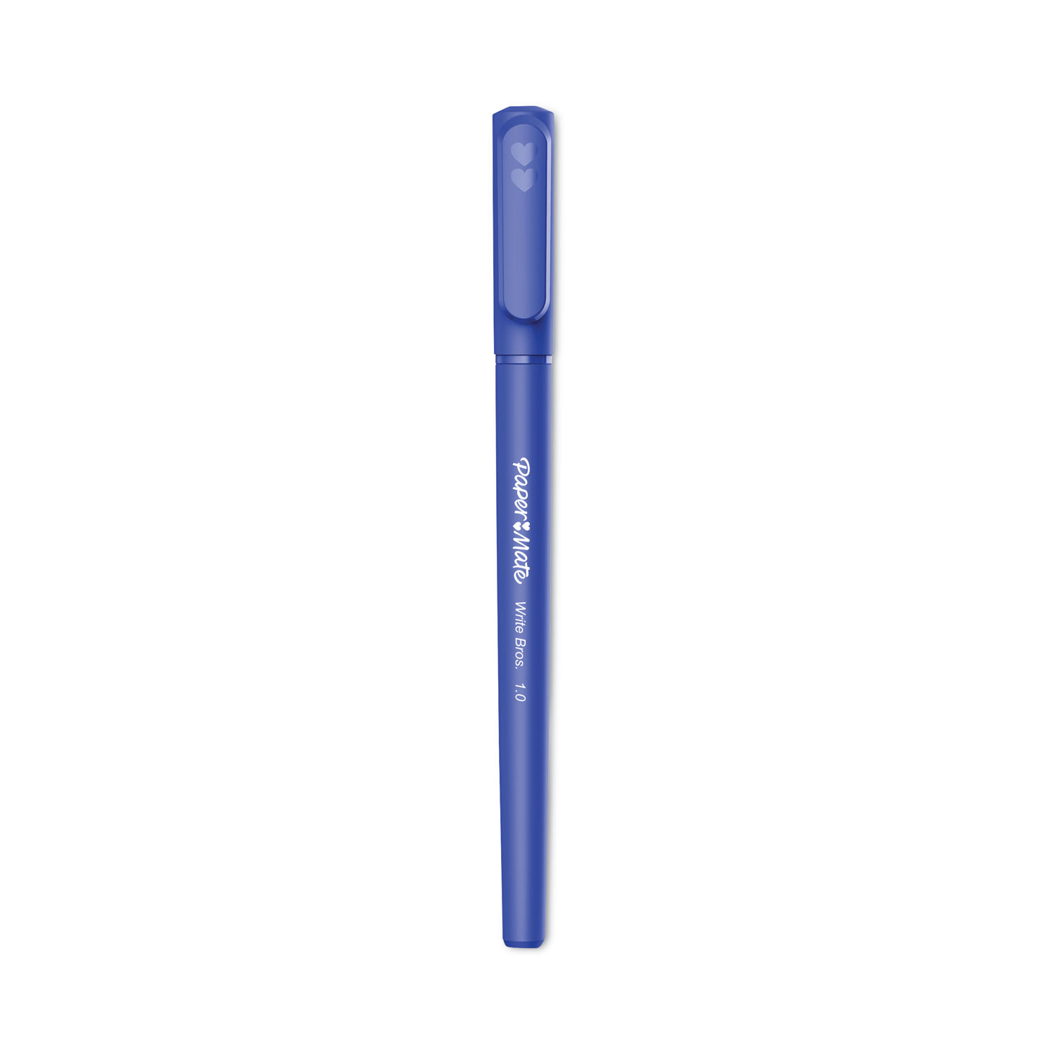 Write Bros. Ballpoint Pen, Stick, Medium 1 mm, Blue Ink, Blue