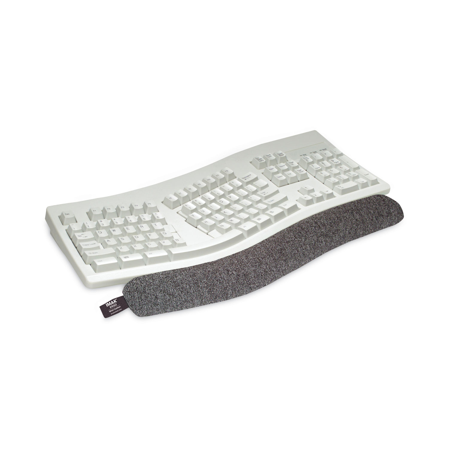 Keyboard Wrist Cushion, 10 x 6, Gray