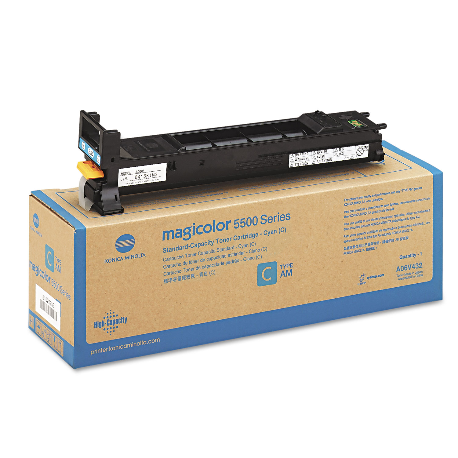 A06V432 Toner, 6000 Page-Yield, Cyan