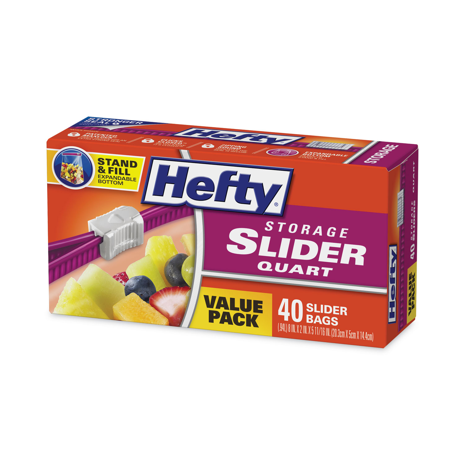 Hefty Quart Freezer Slider Bags - Zerbee