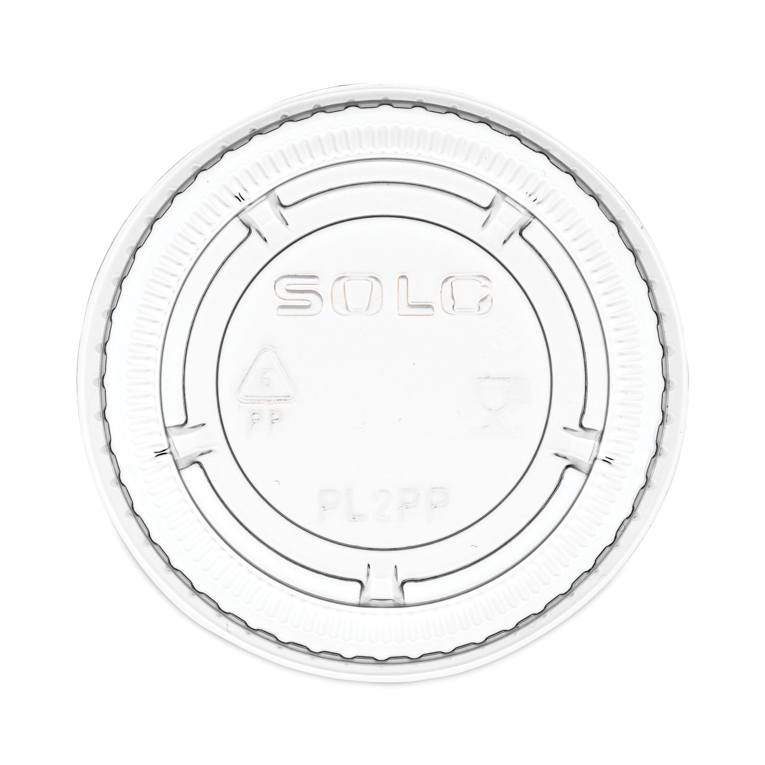 Portion/Souffle Cup Lids, Fits 1.5 oz to 2.5 oz Portion Containers, Plastic, Clear, 125/Sleeve, 20 Sleeves/Carton