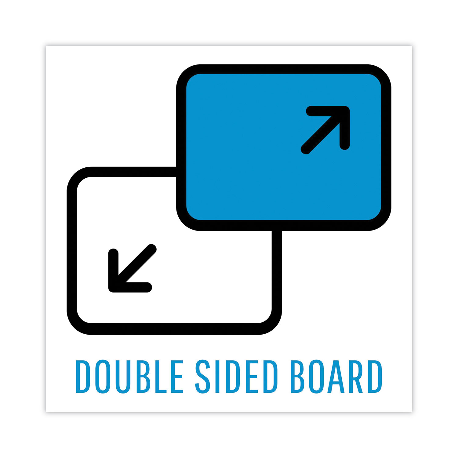 MasterVision Dry Erase Double-Sided Lap Board - 8-1/4 x 11-7/10