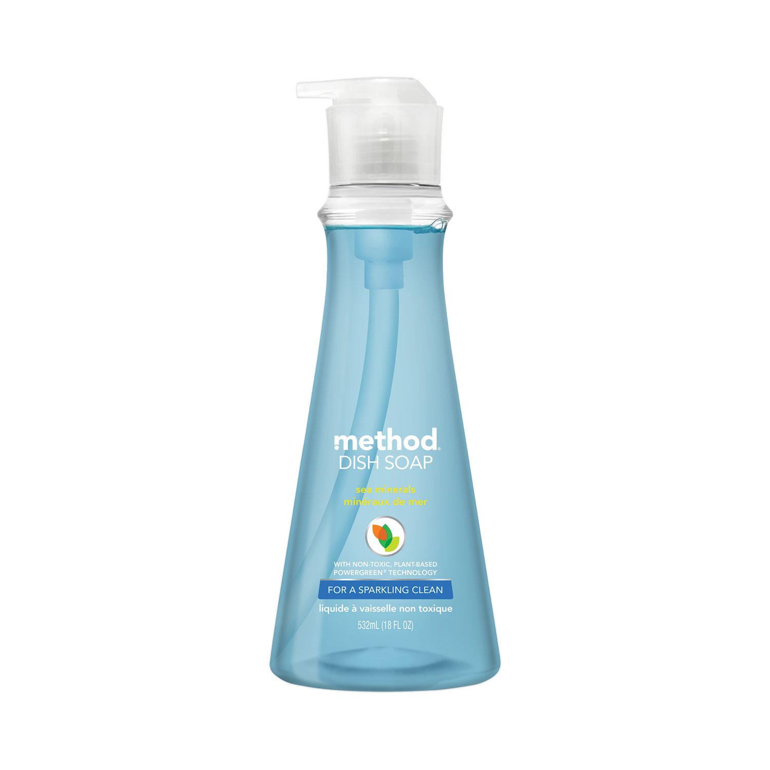 Dish Soap, Sea Minerals, 18 oz Pump Bottle