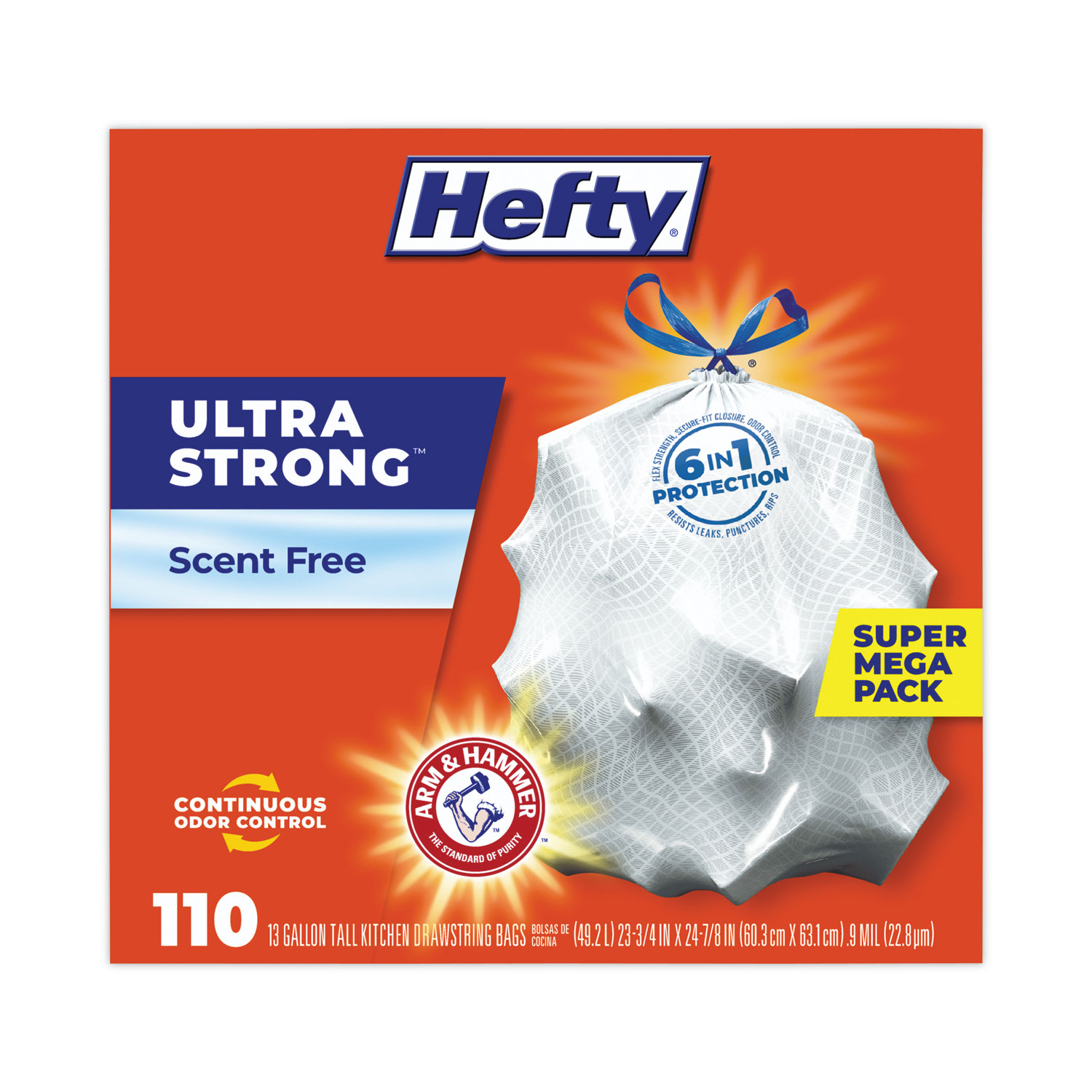 Ultra Strong 13 Gal. Citrus Twist Tall Kitchen Trash Bags (40-Count)