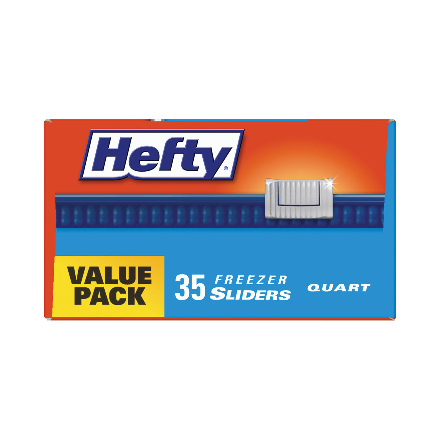 Hefty Quart Freezer Slider Bags - 1 quart Capacity - 7