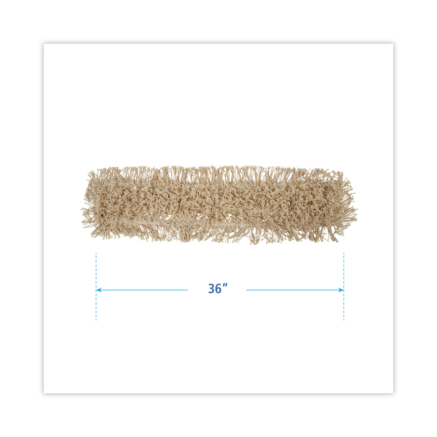 Pack Of 2 Industrial Dust Mop Head Hygrade Cotton 36w x 5d White 